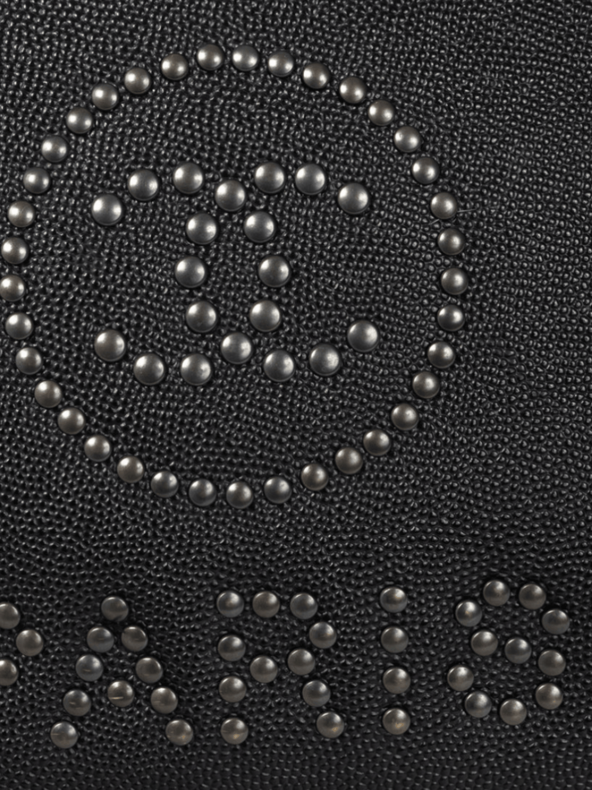 Chanel 2000s Small Deauville Black Caviar Studded Tote
