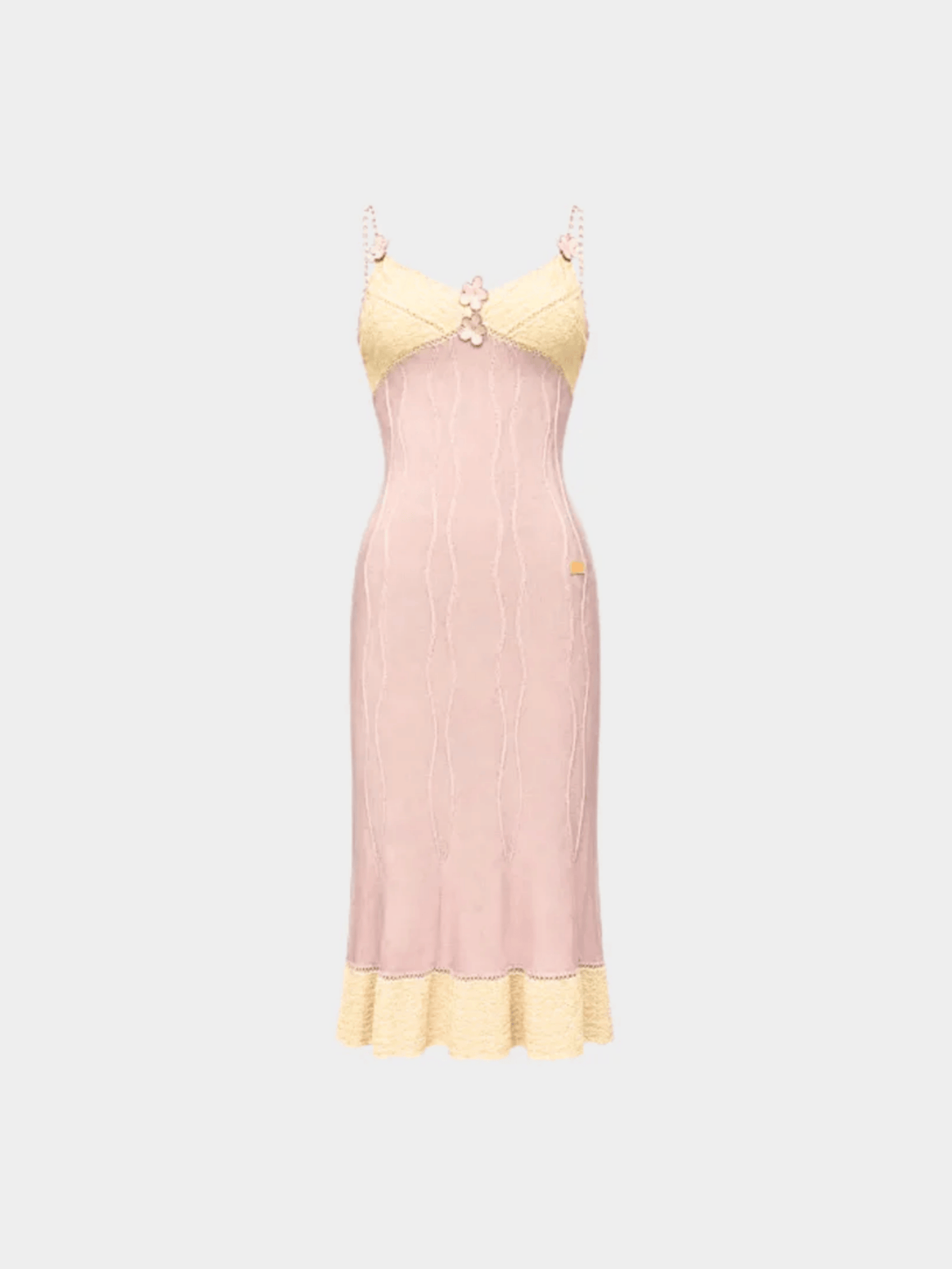 Chanel SS 2005 Runway Crochet Panel Midi Dress
