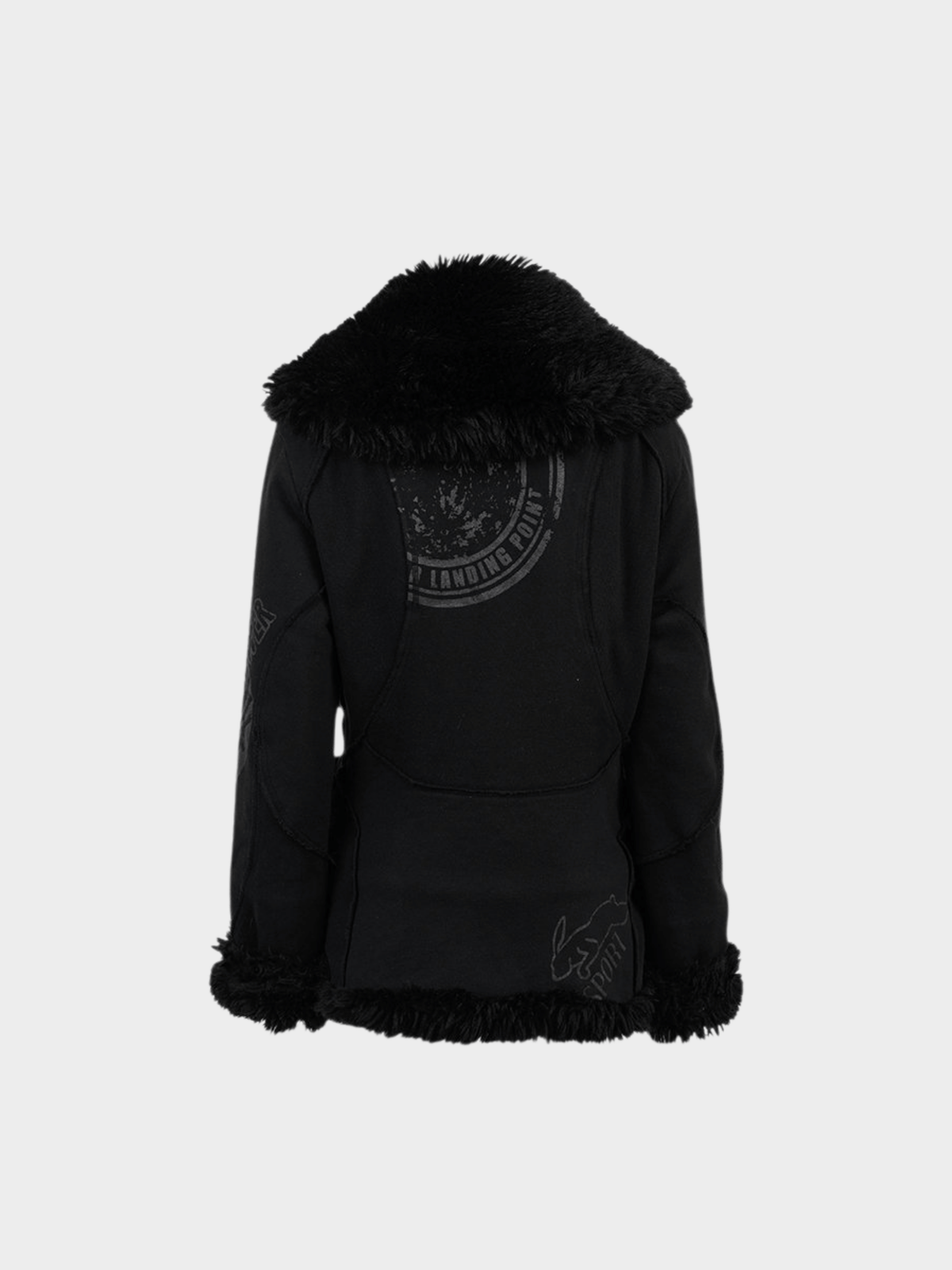 Issey Miyake FW 2004 Black Shearling Jacket