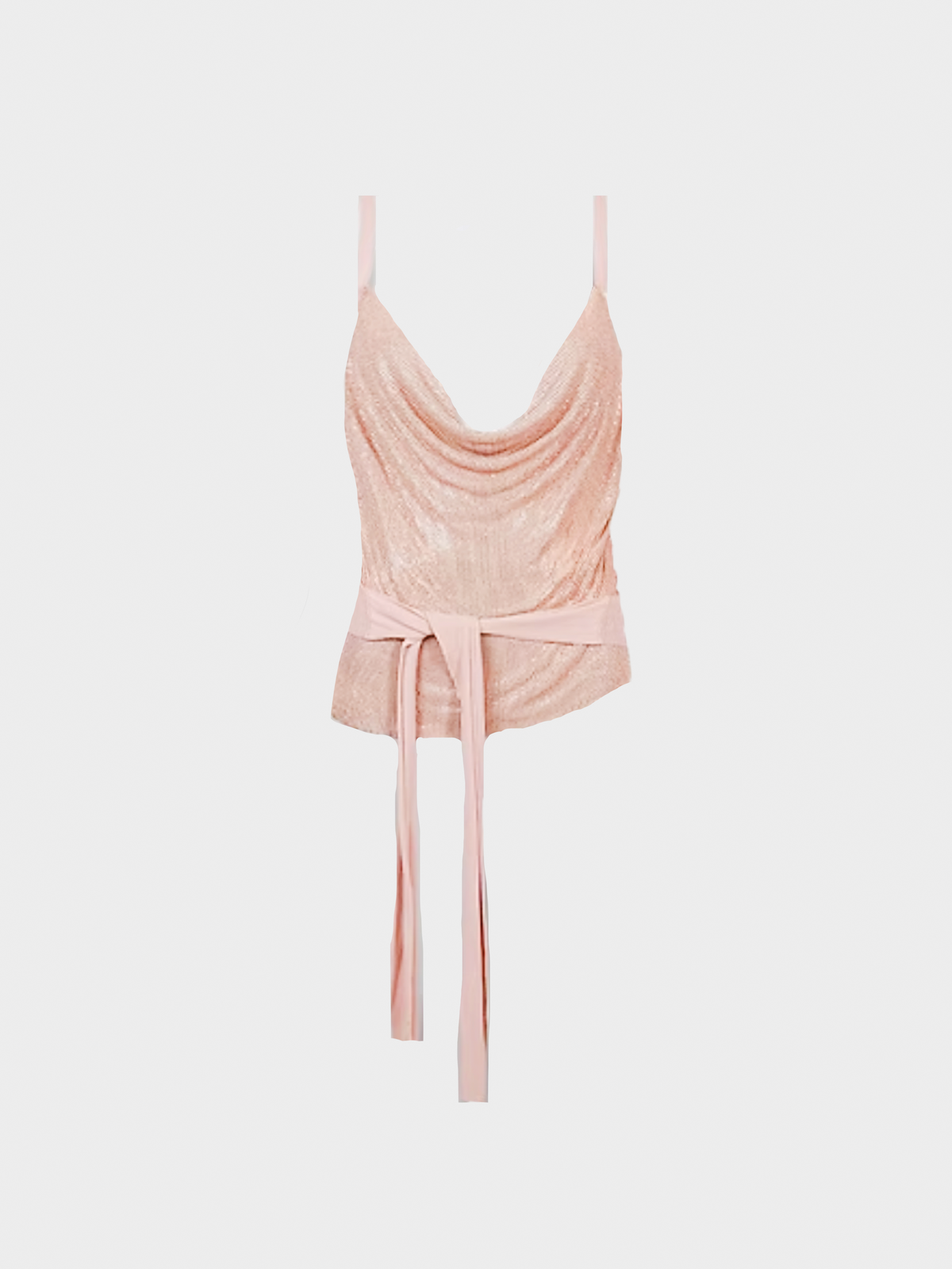 Jean Paul Gaultier SS 2009 Pink Chainmail Wrap Top