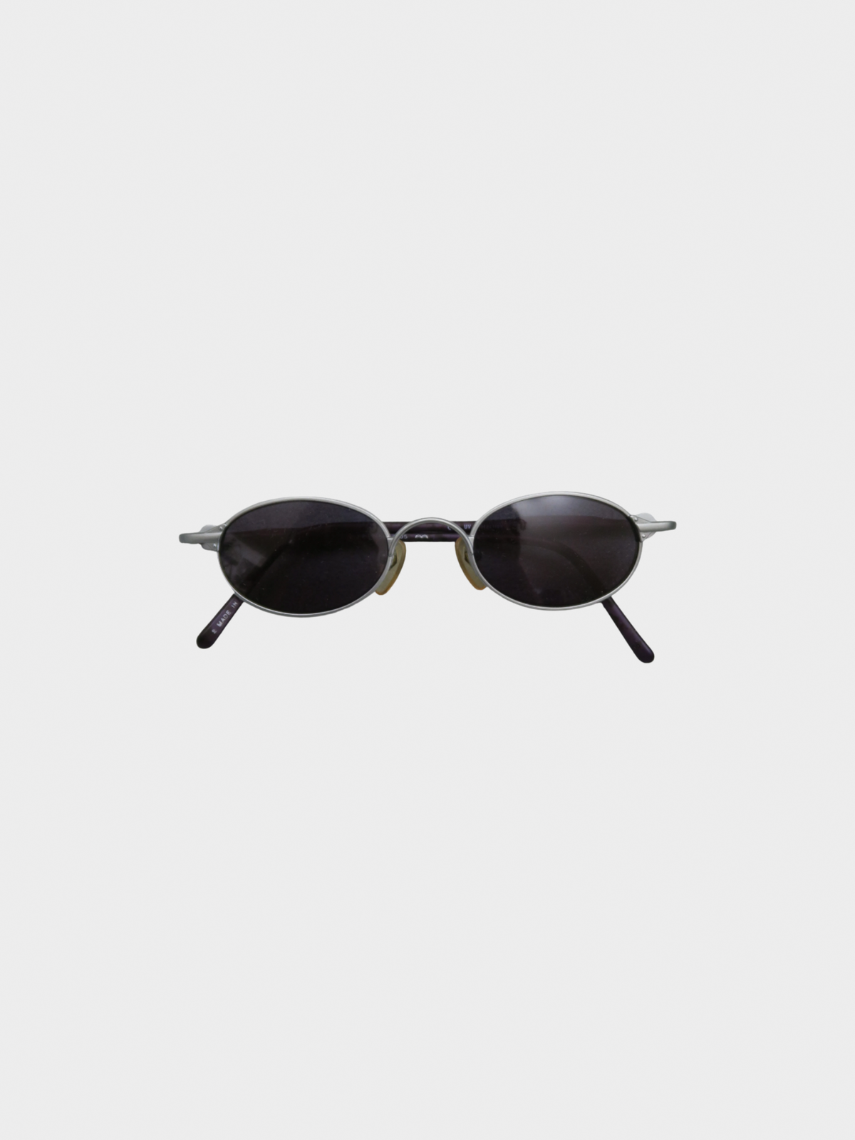 Jean Paul Gaultier 1990s Deep Berry Metal Sunglasses