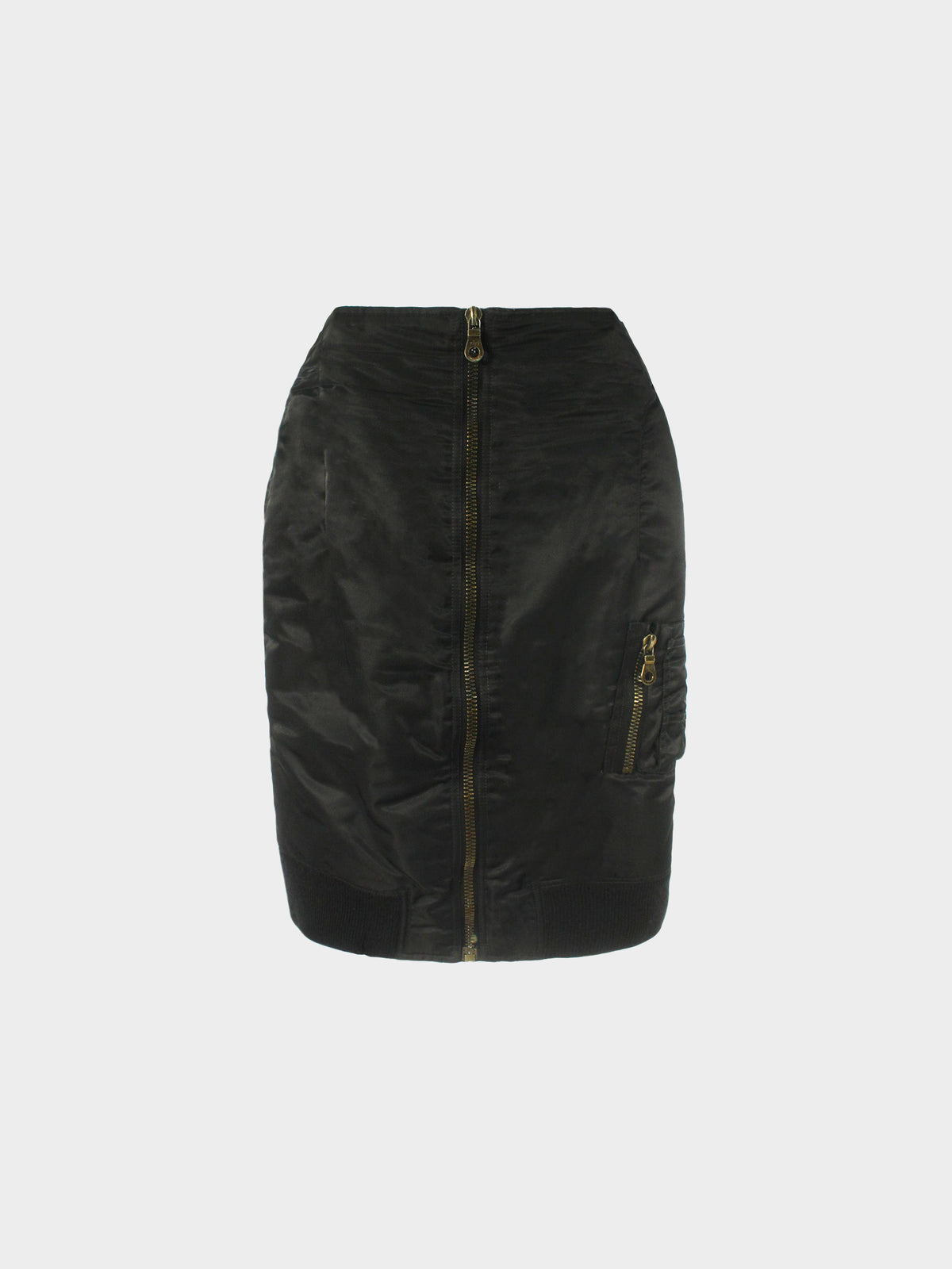 Jean Paul Gaultier 1990s Junior Gaultier Zip Pencil Skirt