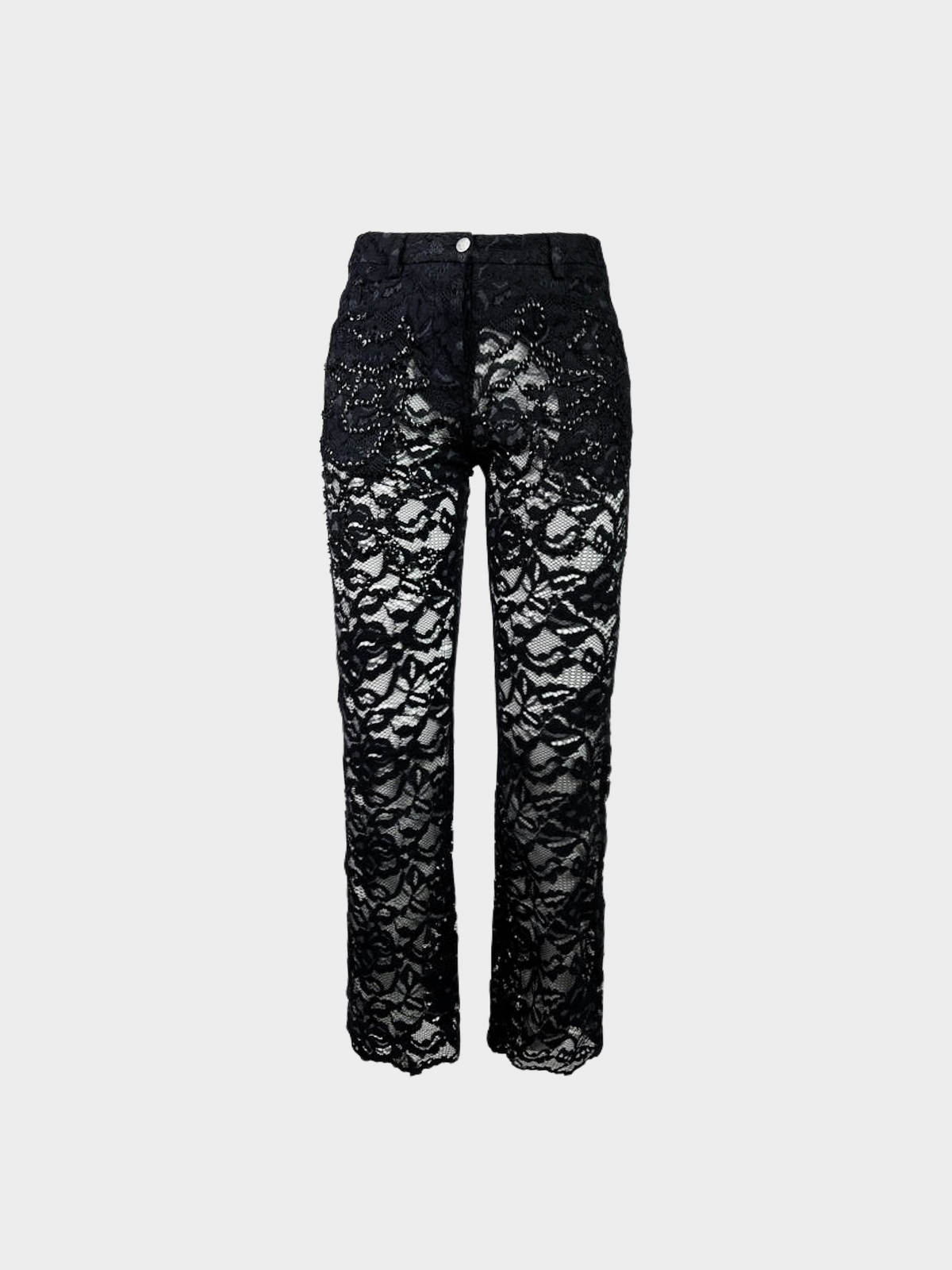 Alexander McQueen SS 1999 Black Lace Trousers