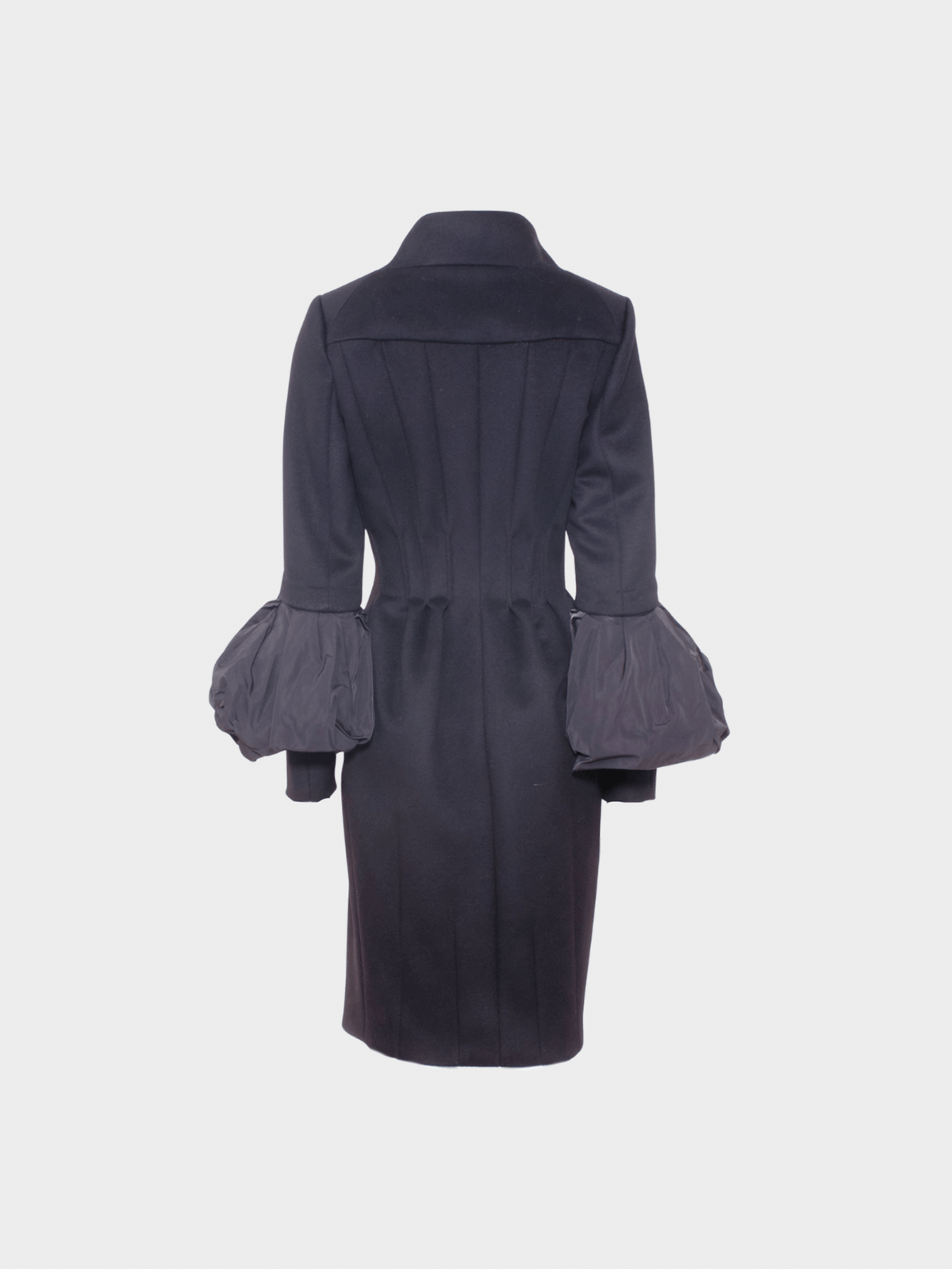 Louis Vuitton by Marc Jacobs AW 2009 Black Ruffled Sleeve Coat