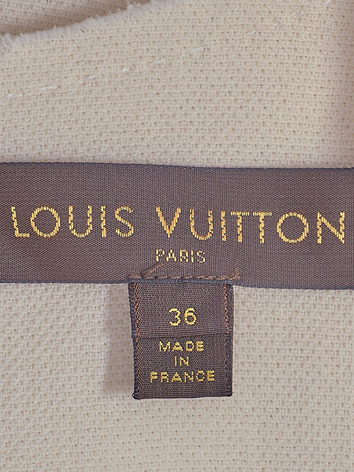 Louis Vuitton by Marc Jacobs 2000s Ivory Fox Fur Trimmed Dress