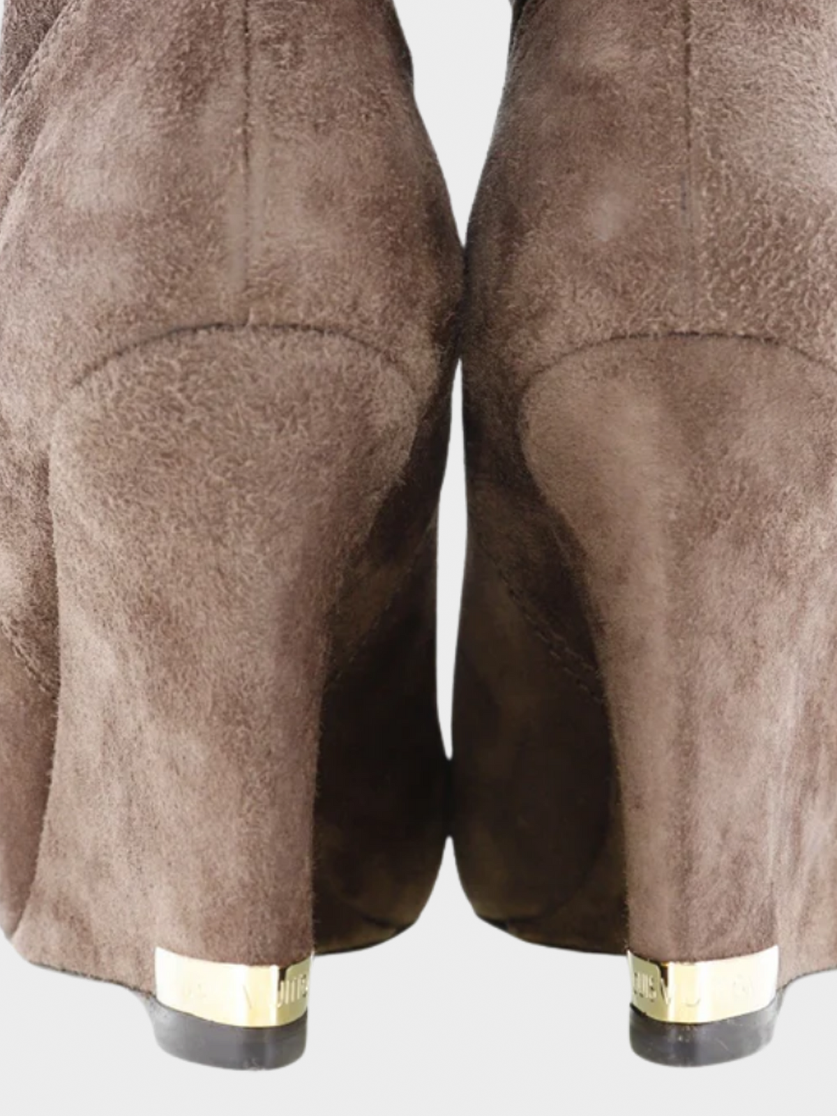 Louis Vuitton 2000s Brown Suede Ankle Boots