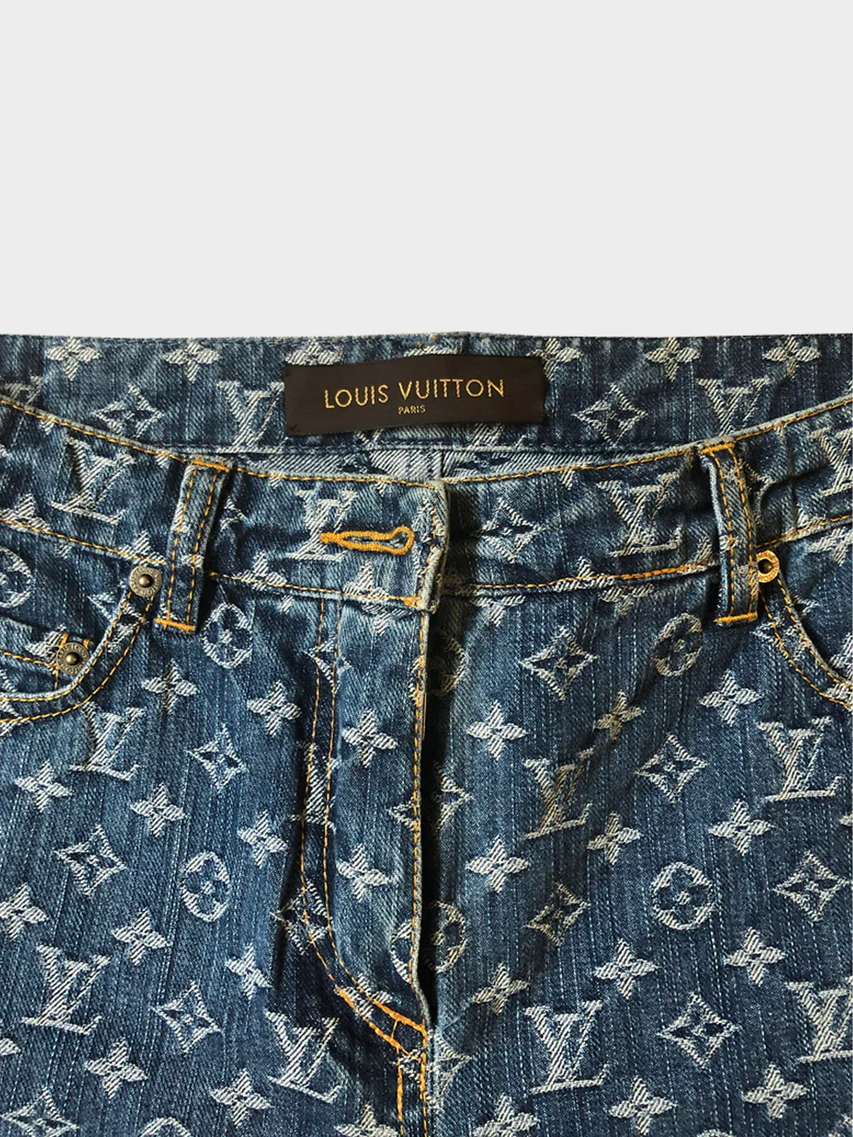 Louis Vuitton 2006 Monogram Denim Jeans