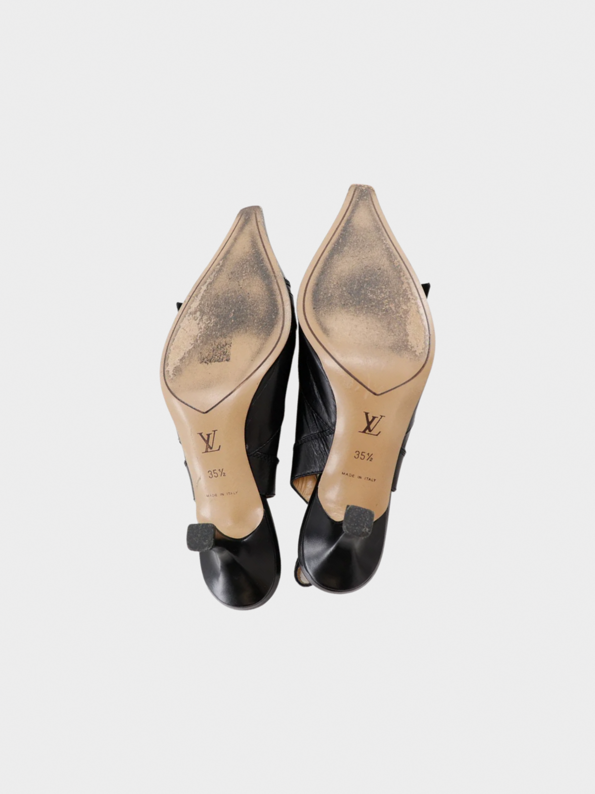 Louis Vuitton 2000s Logo Pointed Toe Pumps