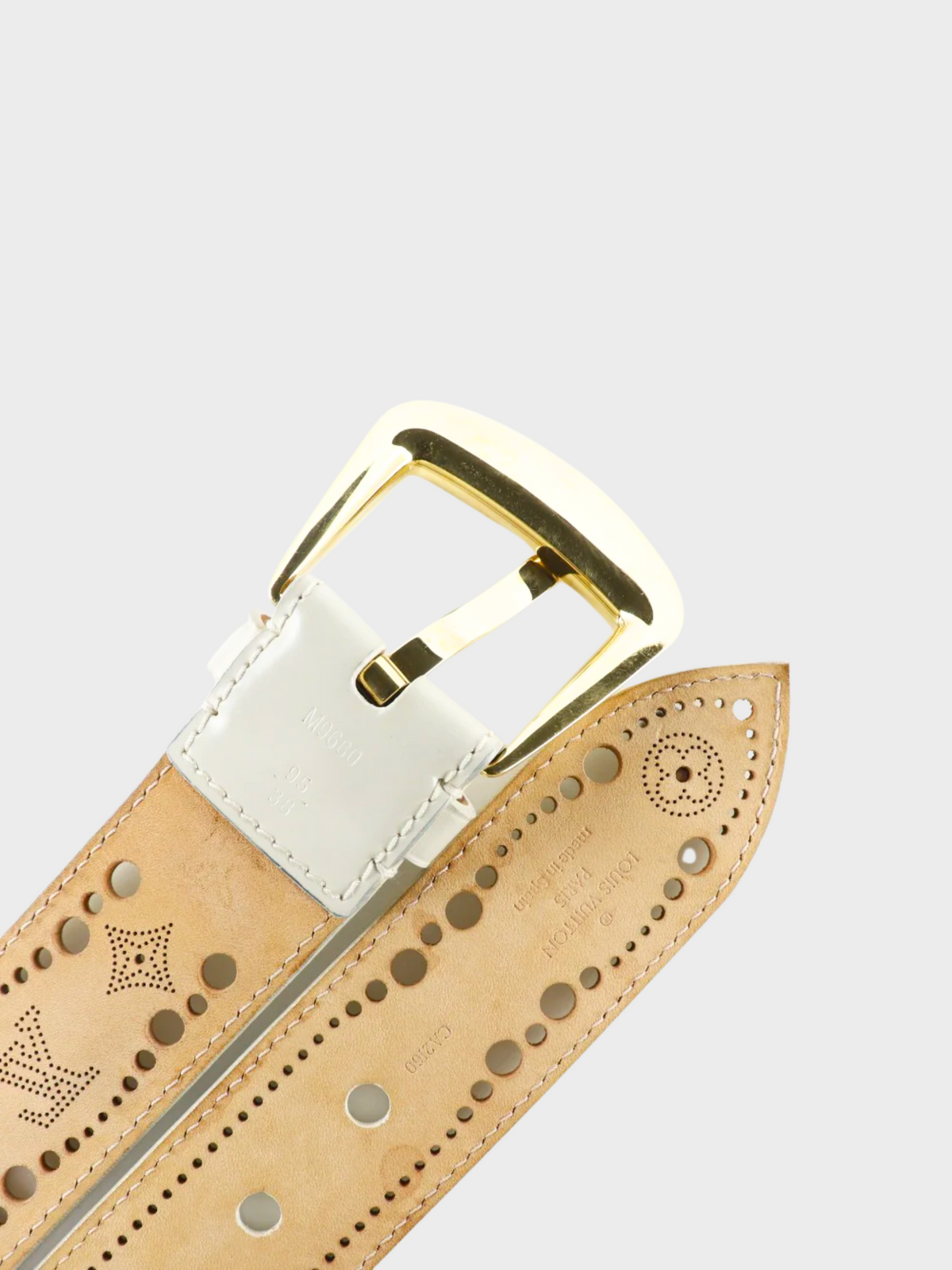 Louis Vuitton 2010 Beige Santur Phoenix Belt