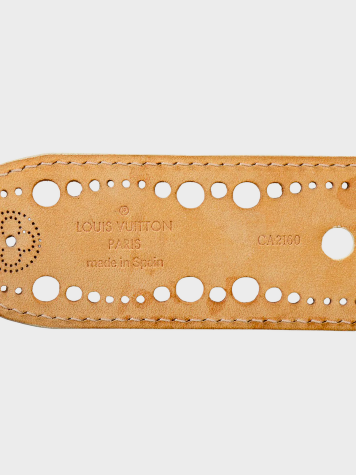 Louis Vuitton 2010 Beige Santur Phoenix Belt