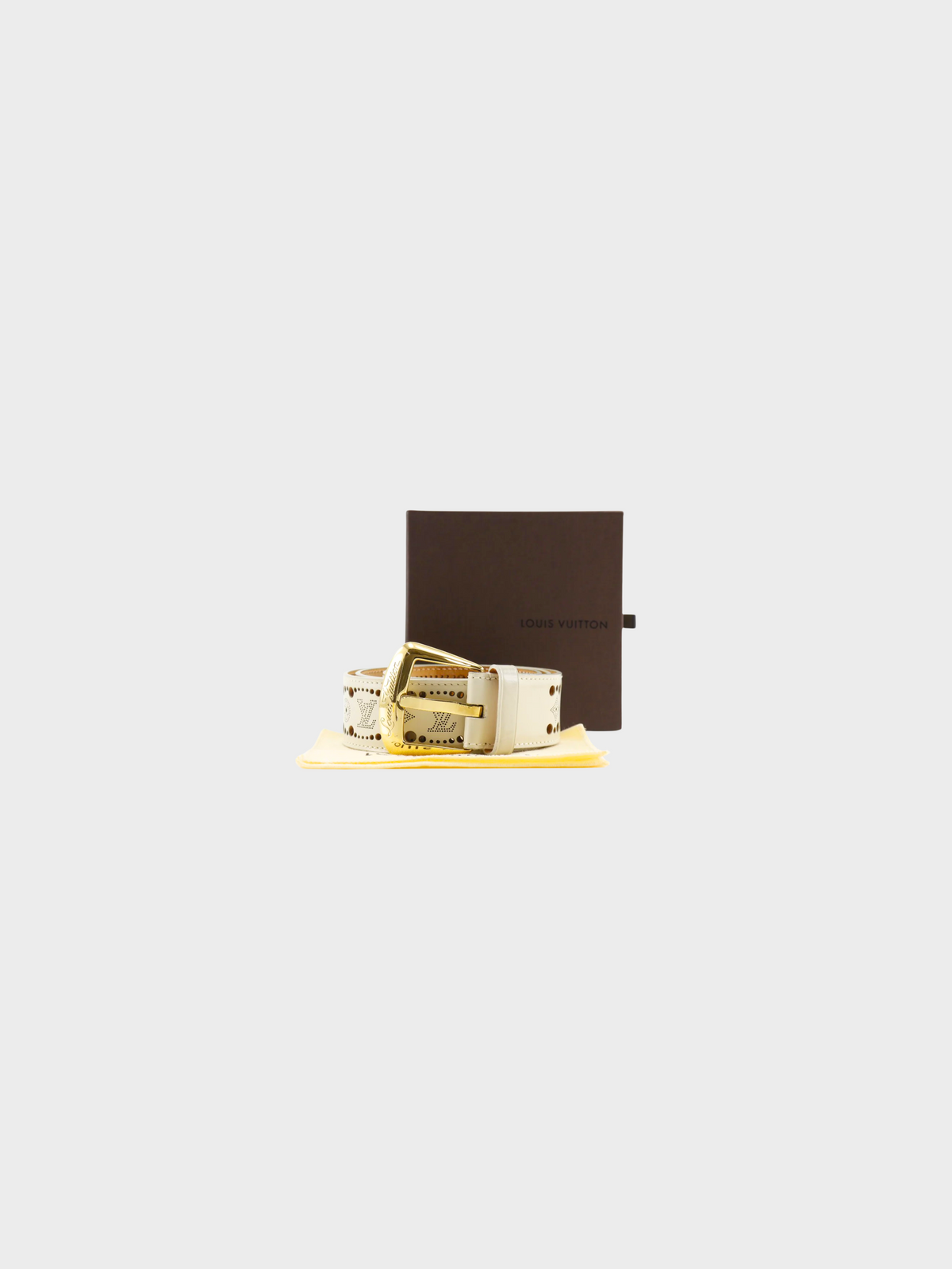 Louis Vuitton 2010 Beige Santur Phoenix Belt