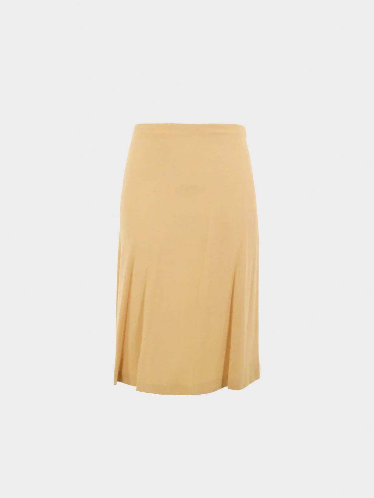 Maison Martin Margiela 2000s Beige Viscose Midi Skirt