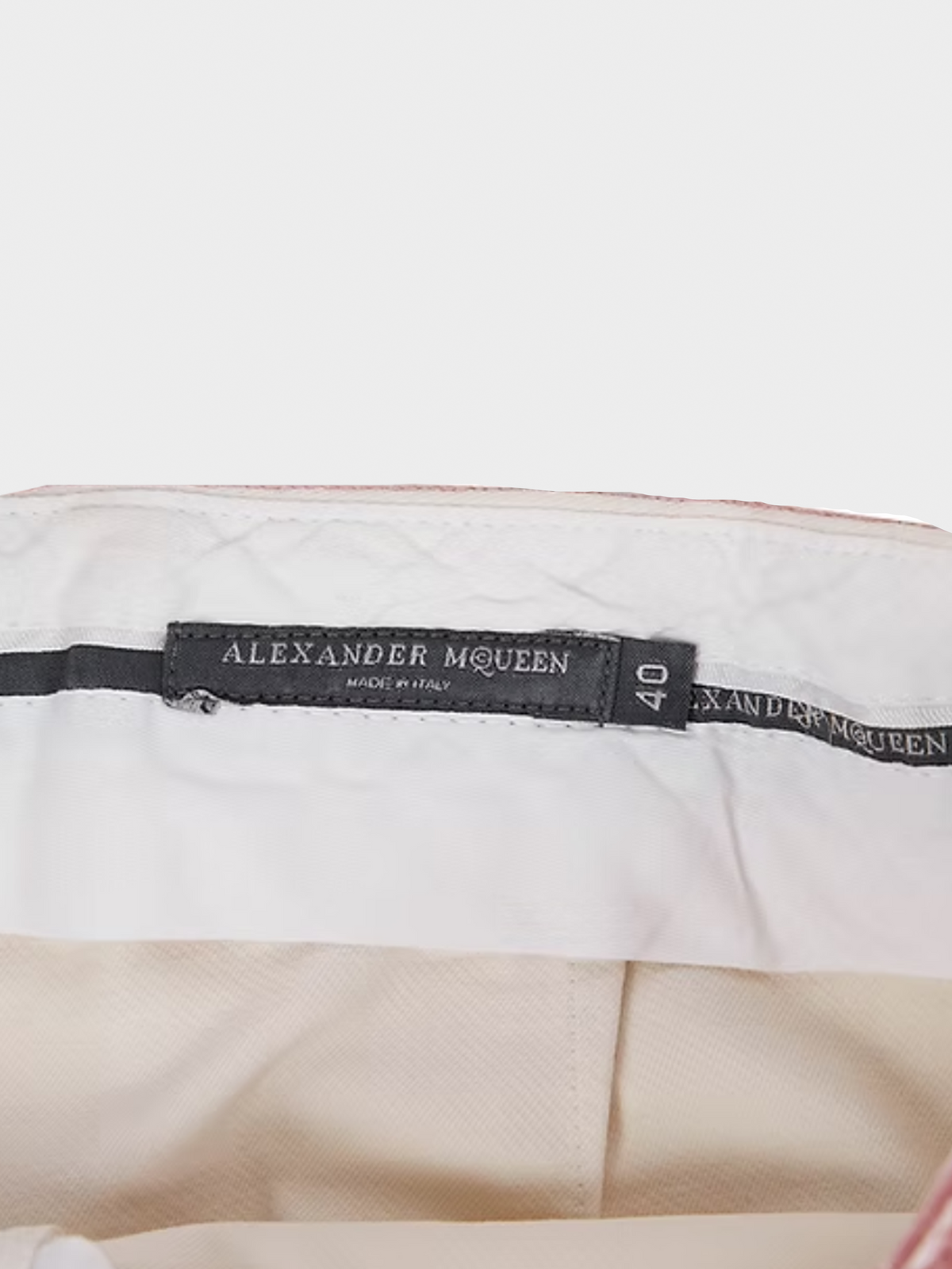 Alexander Mcqueen SS 2003 White Mirror Pants