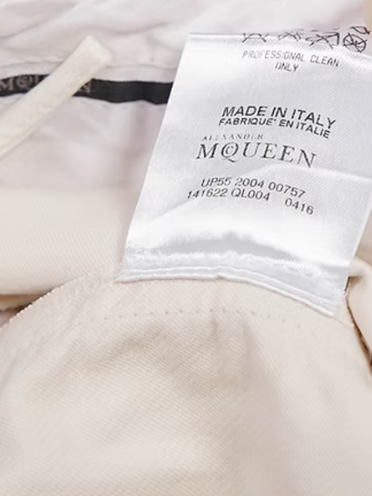 Alexander Mcqueen SS 2003 White Mirror Pants