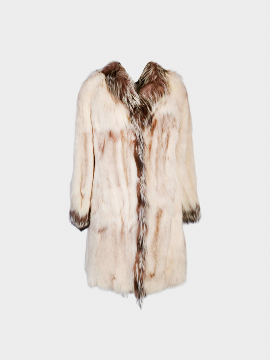 Missoni 2005 Collectible N°05/50 Beige Polar Fox Long Coat