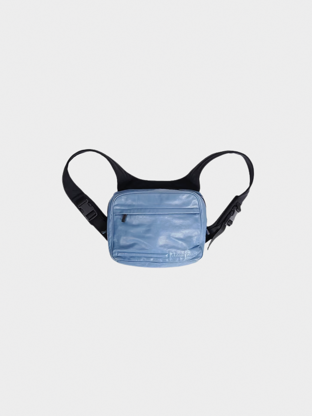 Miu Miu FW 1999 Blue Leather Backpack