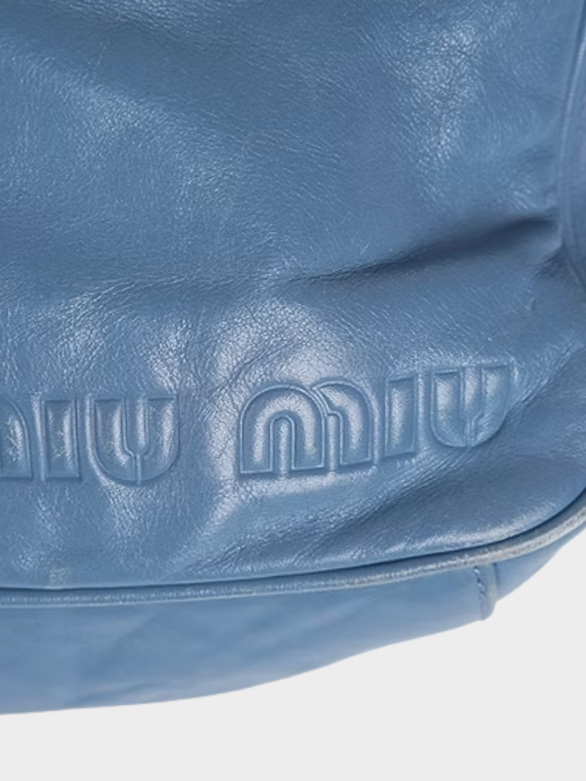 Miu Miu FW 1999 Blue Leather Backpack