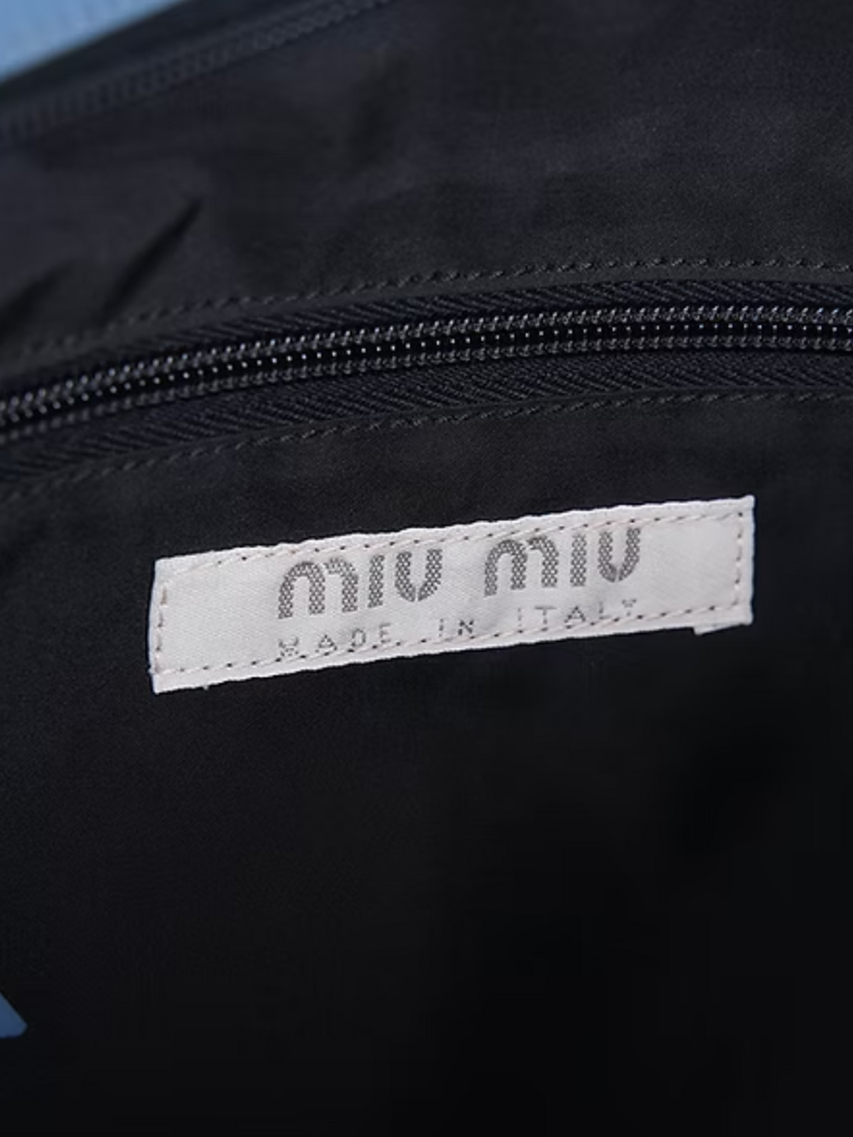 Miu Miu FW 1999 Blue Leather Backpack