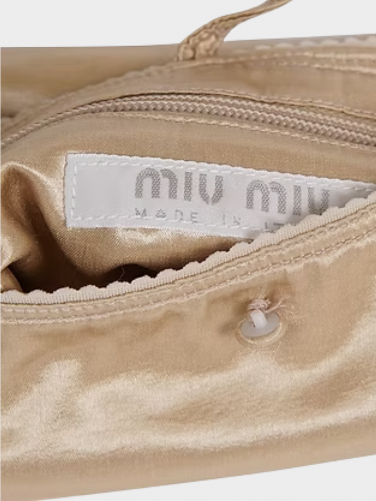 Miu Miu SS 1998 Cream Satin Bag