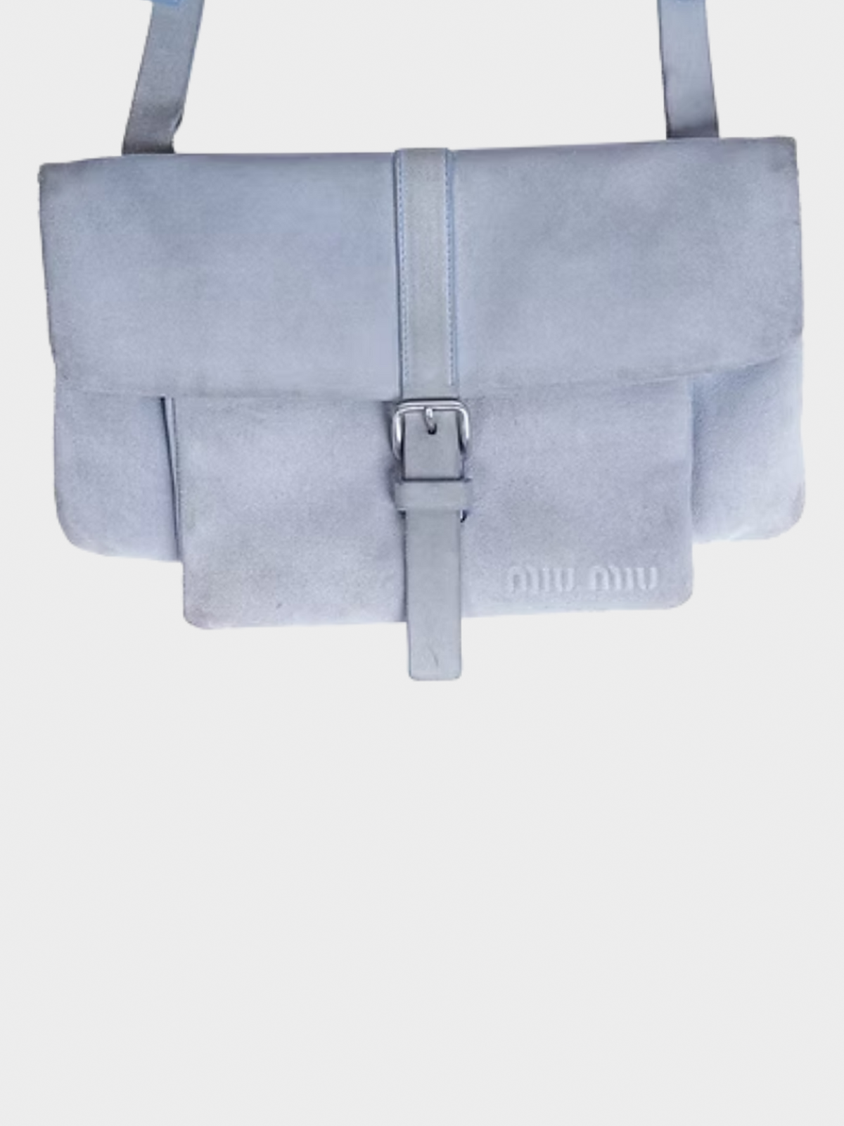 Miu Miu SS 2000 Blue Suede Bag