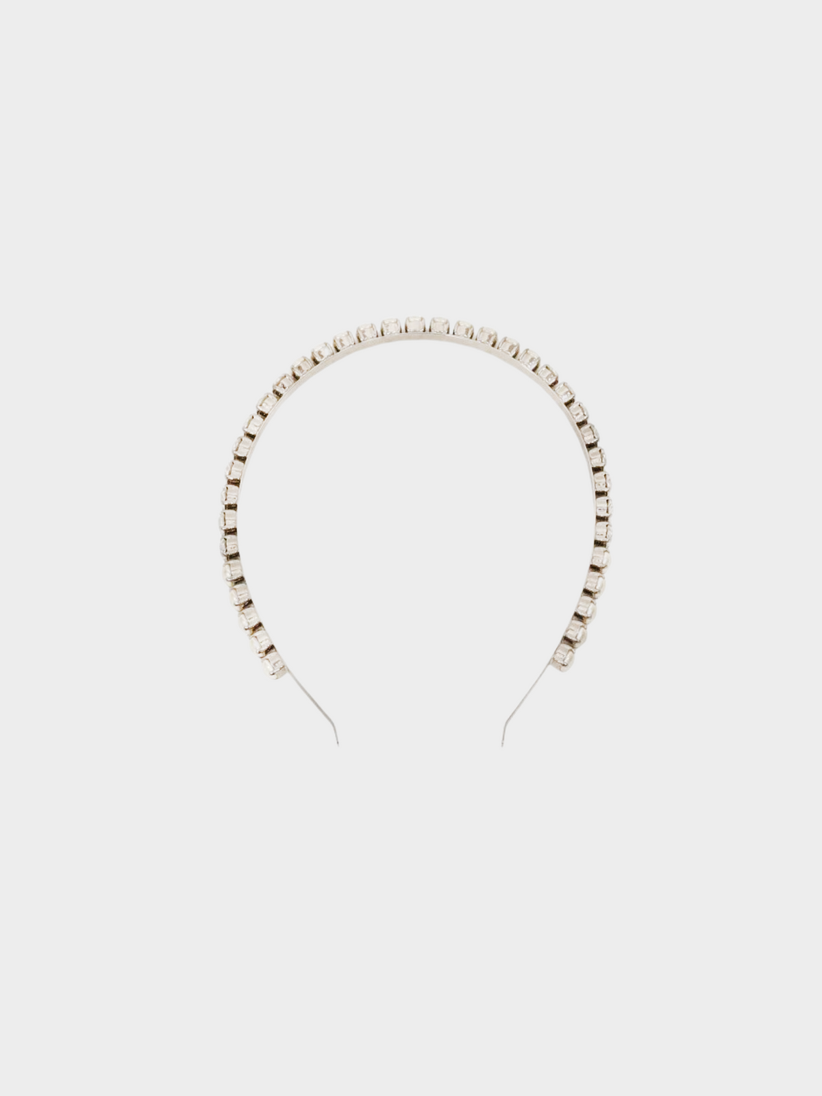 Miu Miu 2010s Silver Rhinestone Headband