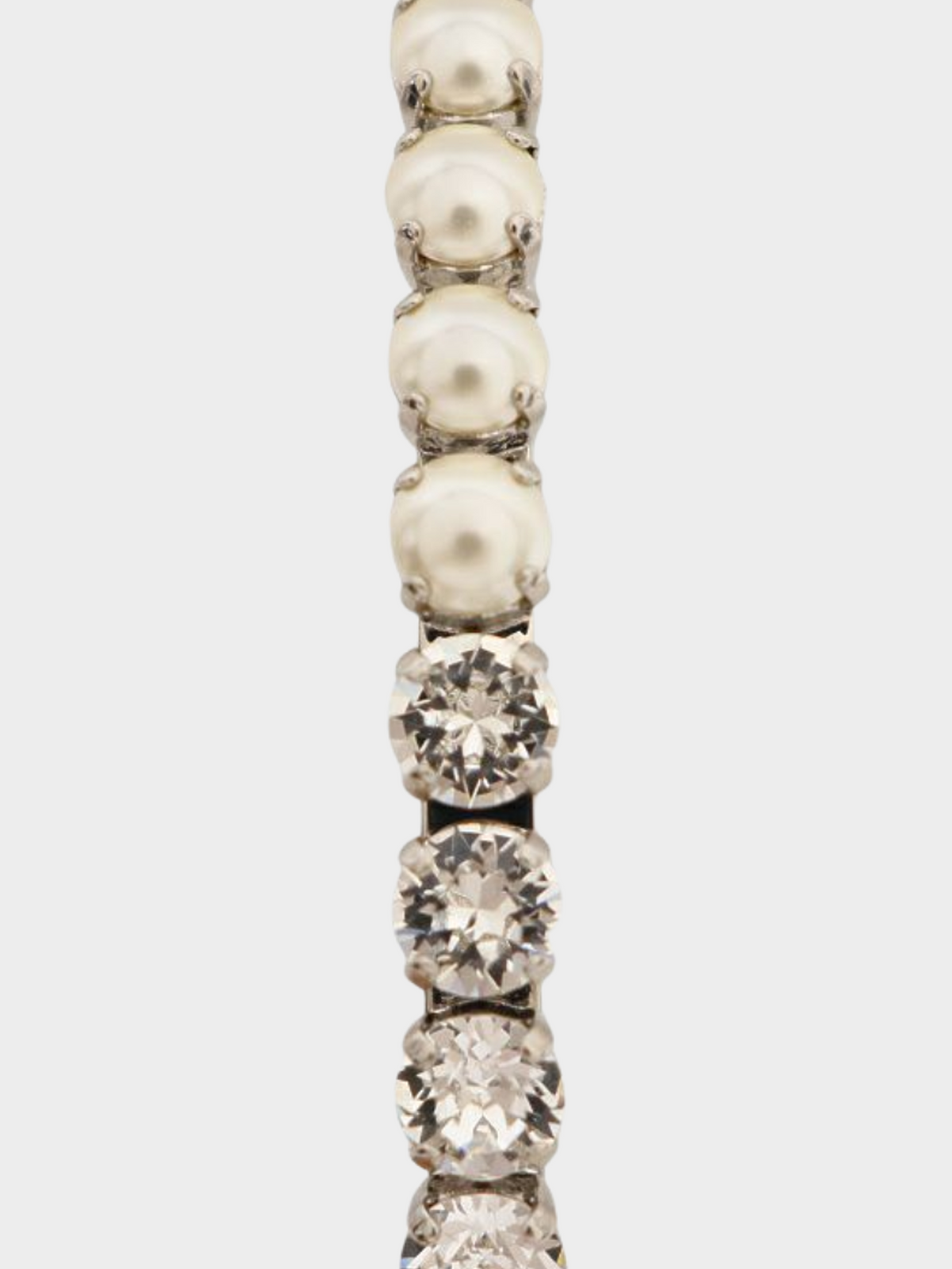 Miu Miu 2010s Silver Rhinestone Headband