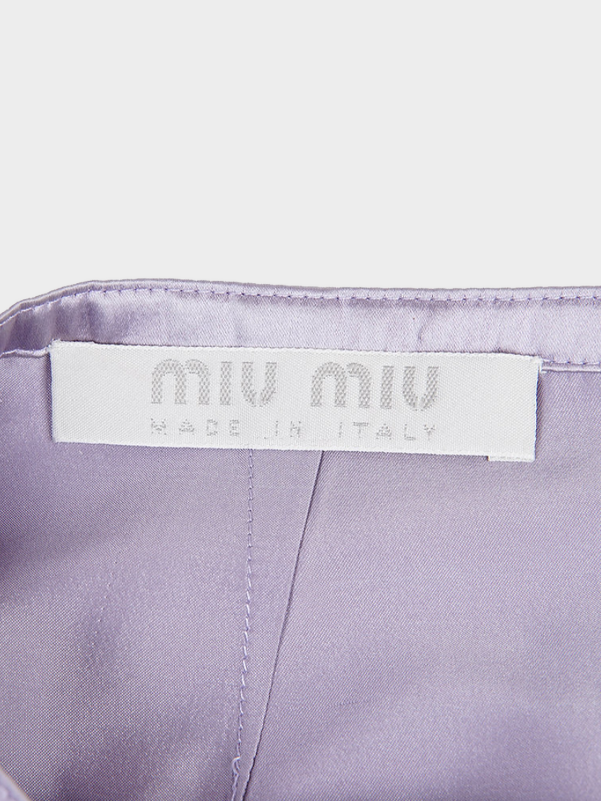 Miu Miu SS 1998 Purple Satin Midi Skirt