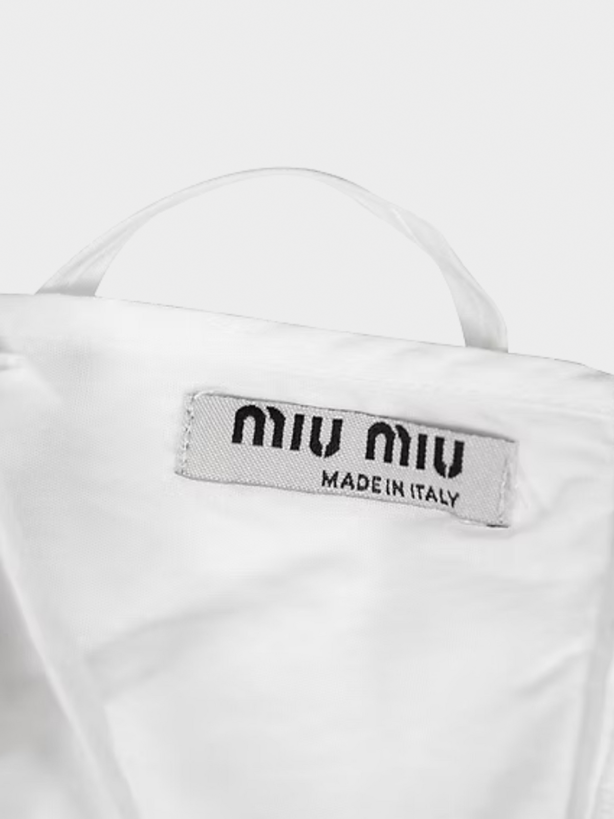 Miu Miu SS 2003 White Pleated Tank Top