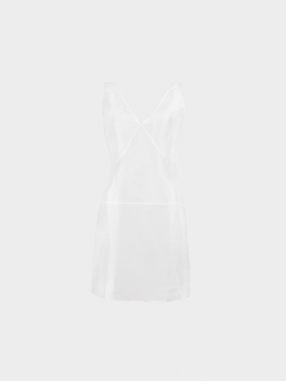Miu Miu FW 1998 White V-Neck Mini Dress