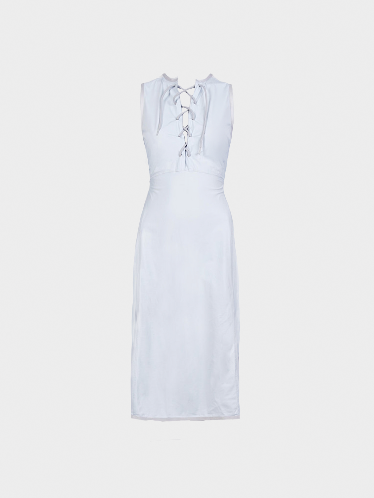 Prada SS 1999 Light Blue Polyester Midi Dress