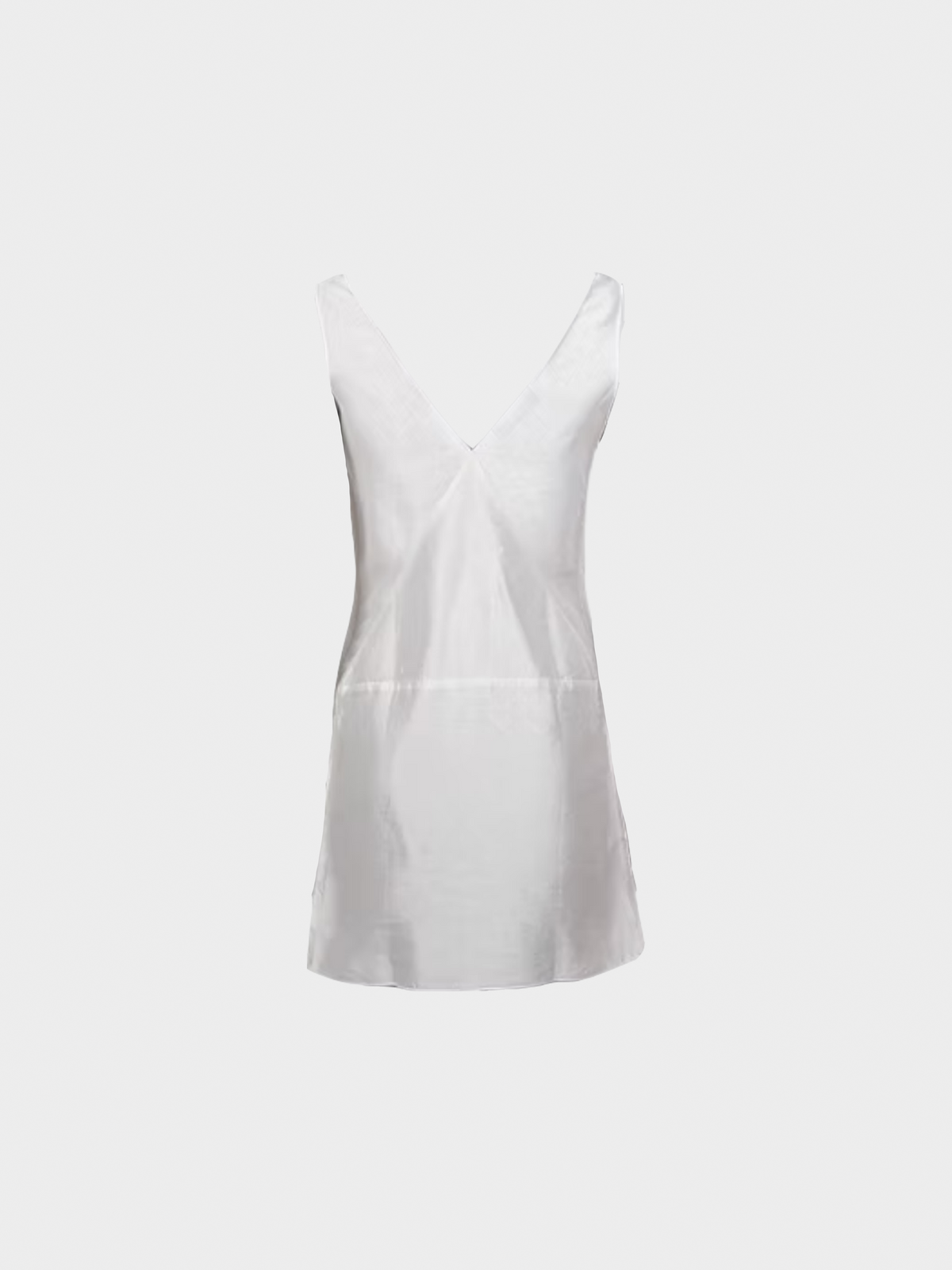 Miu Miu FW 1998 White V-Neck Mini Dress
