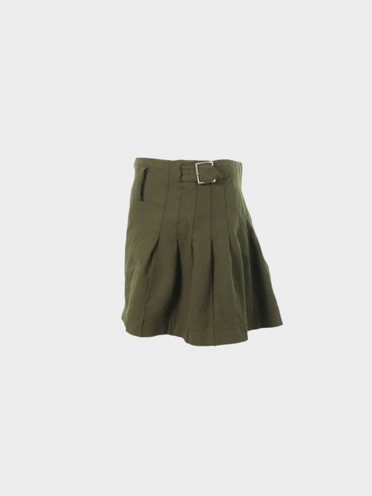 Comme des Garçons SS 2010 Olive Green Mini Pleated Skirt