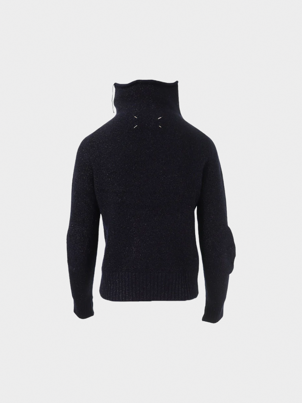 Maison Martin Margiela AW 1999 Black High Neck Wool Top