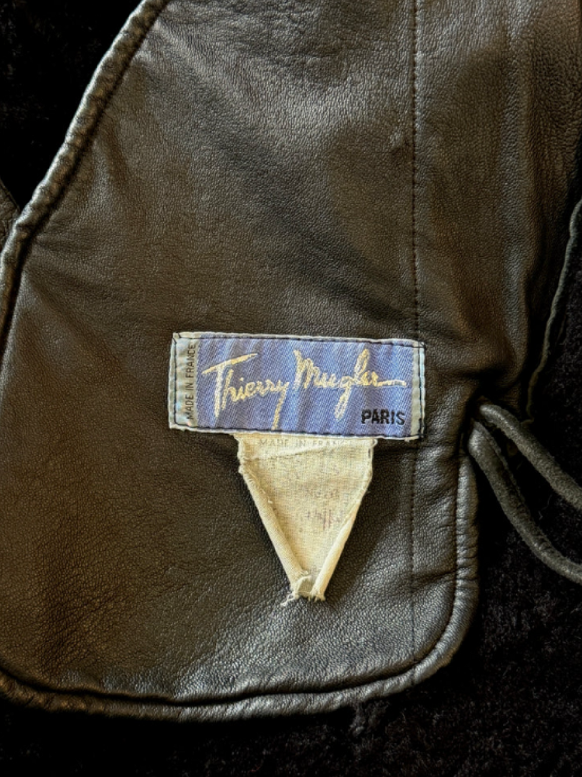 Thierry Mugler 1980s Black Sheepskin Coat