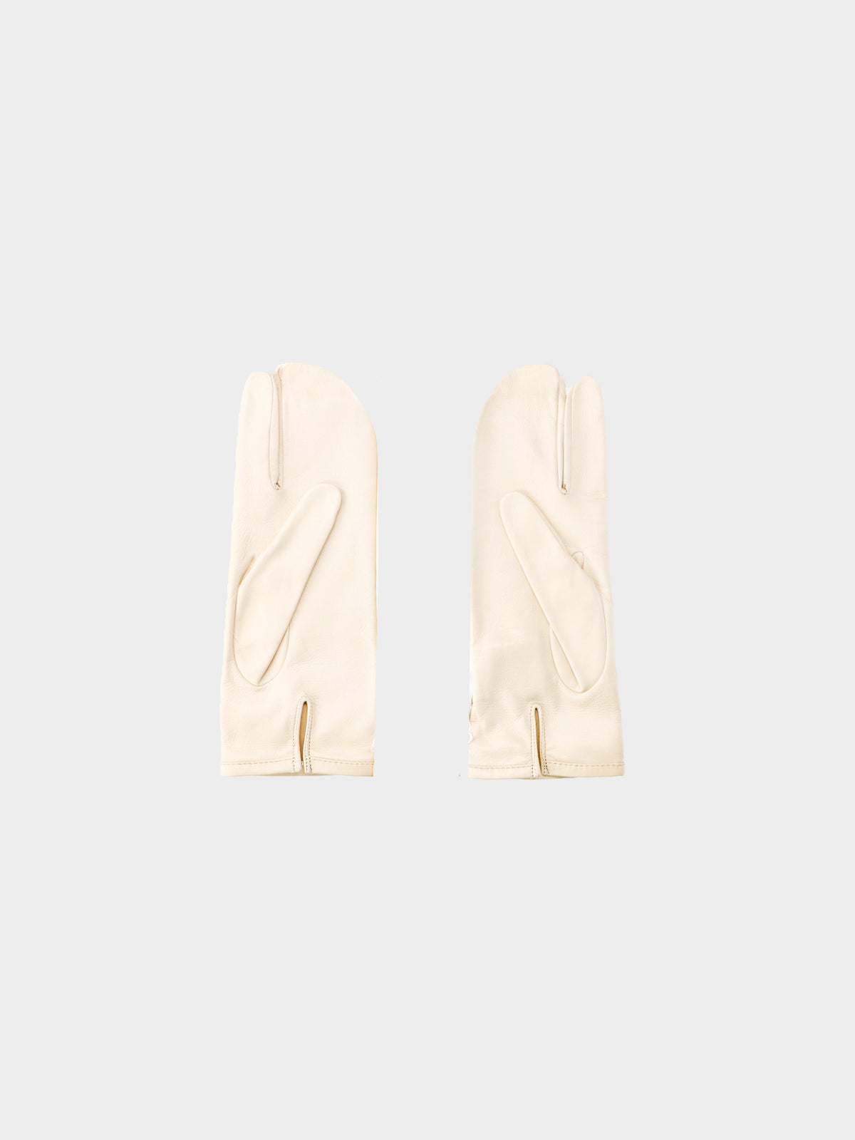 Maison Martin Margiela 2000s Beige Leather Tabi Gloves