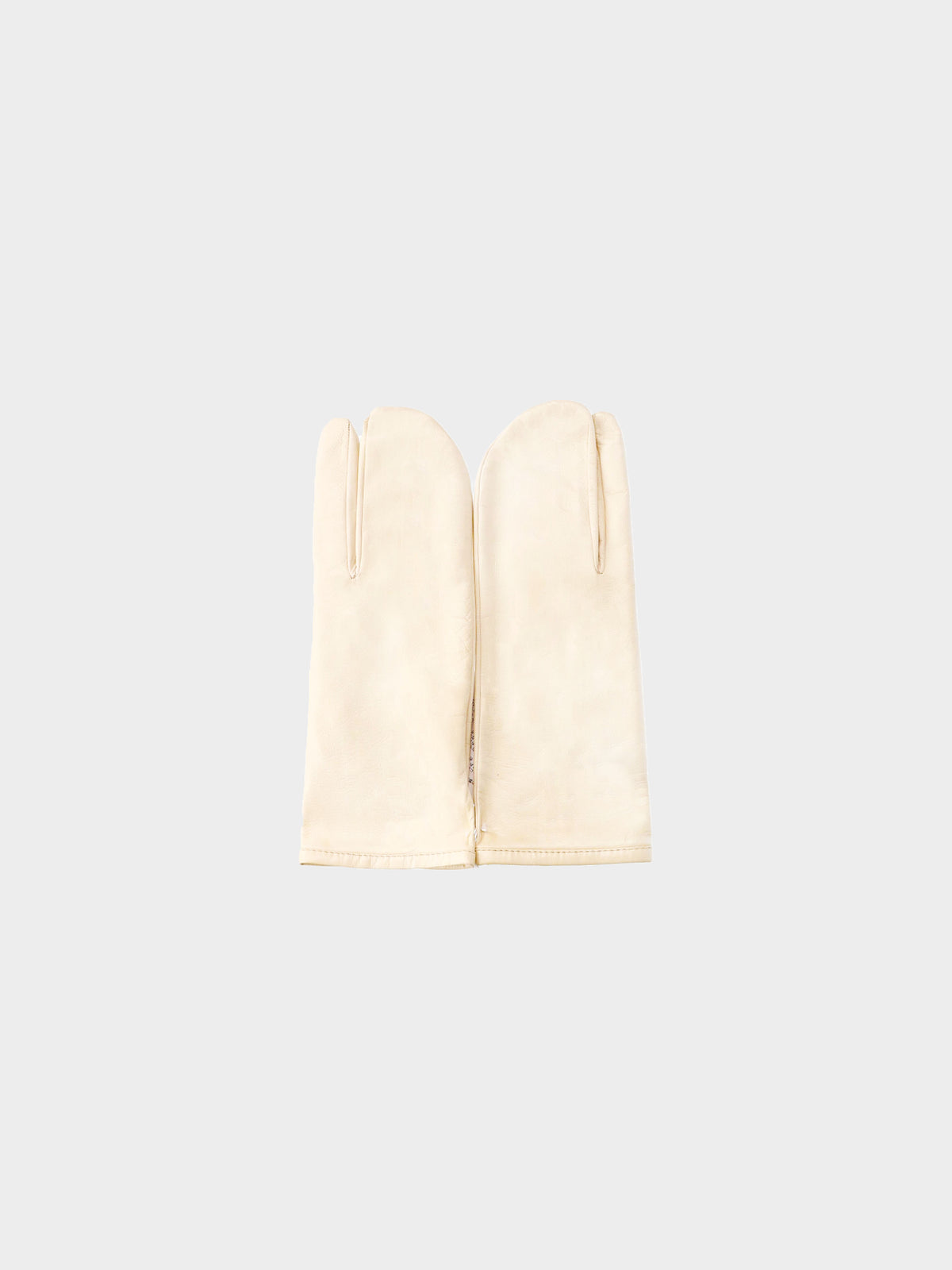 Maison Martin Margiela 2000s Beige Leather Tabi Gloves