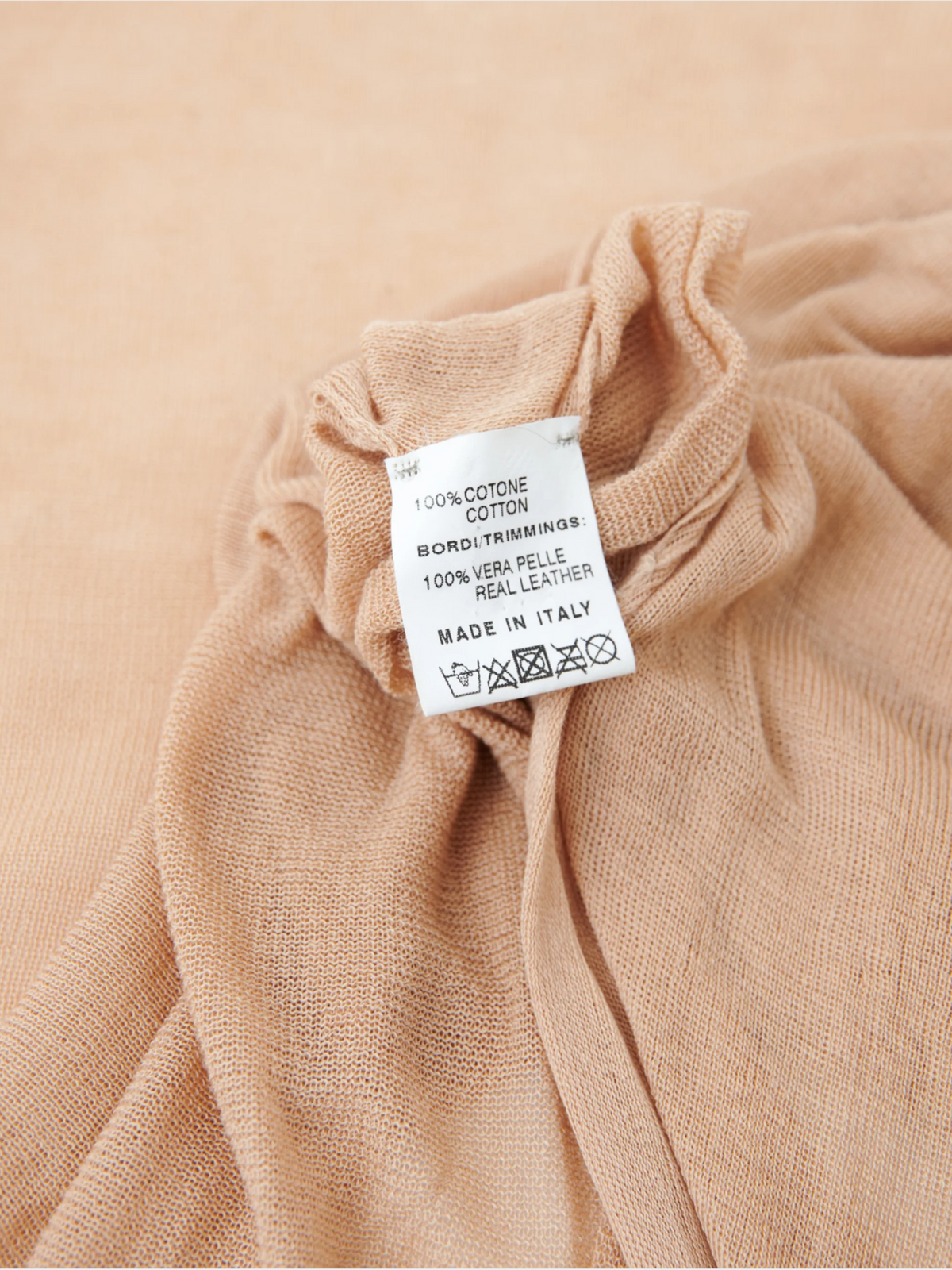 Gucci by Tom Ford 1990s Asymmetric Laced Pink Cardigan