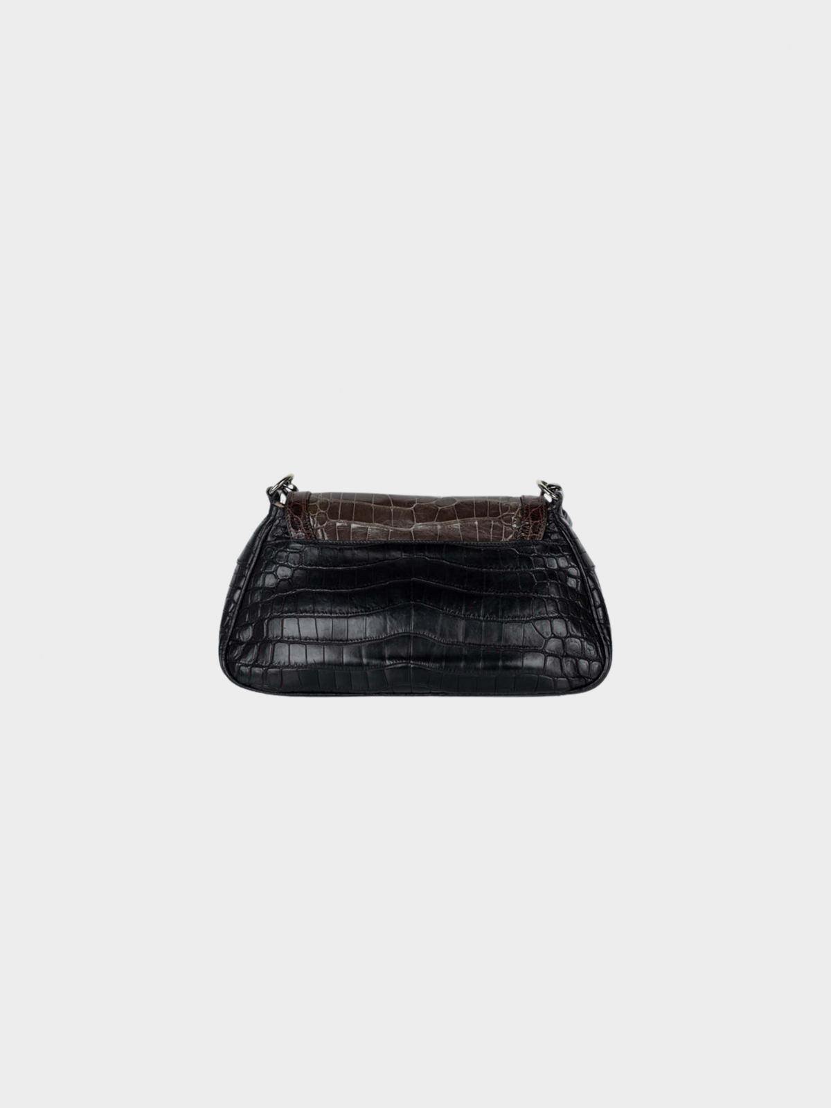 Prada FW 2004 Brown Crocodile Jeweled Bag