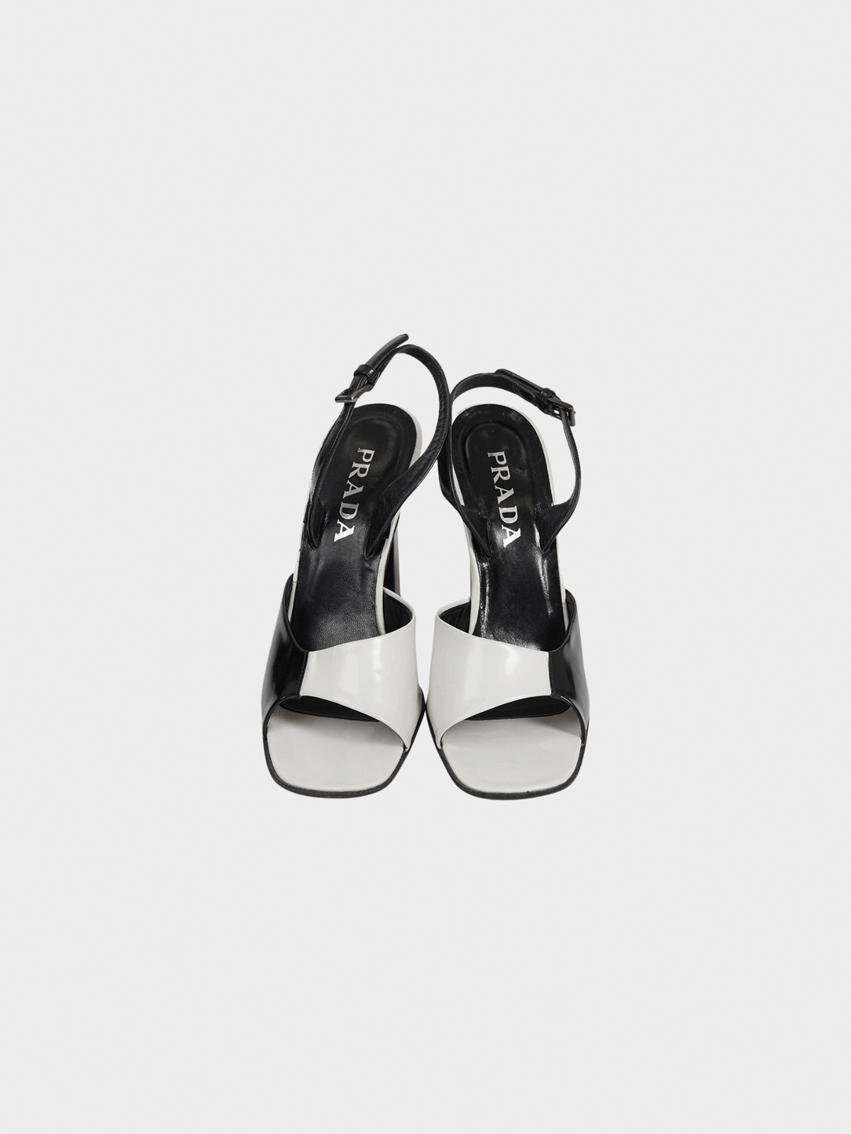 Prada FW 1998 Black and White Heels