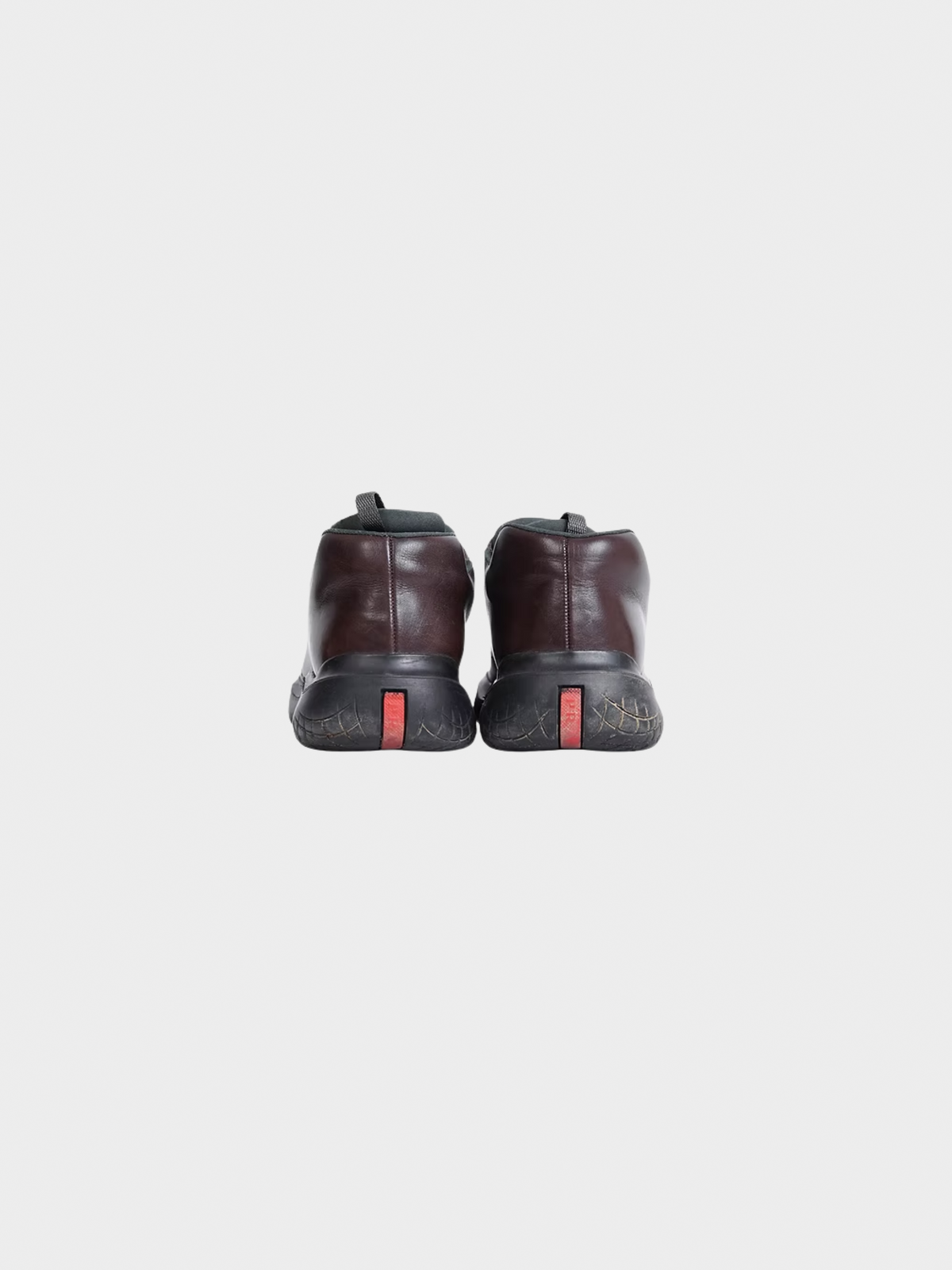 Prada 2000s Brown Vibram Ankle Boots