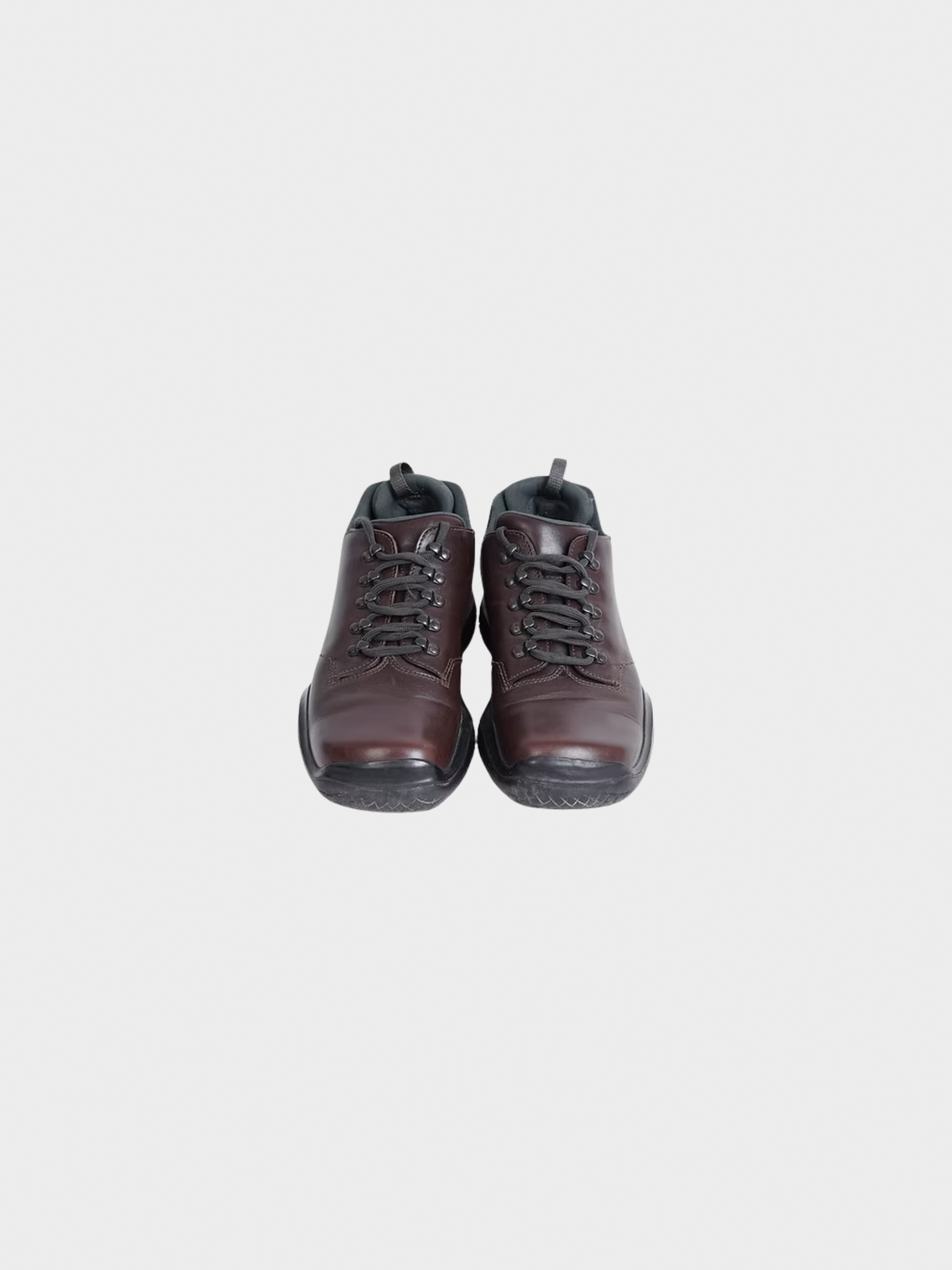 Prada 2000s Brown Vibram Ankle Boots