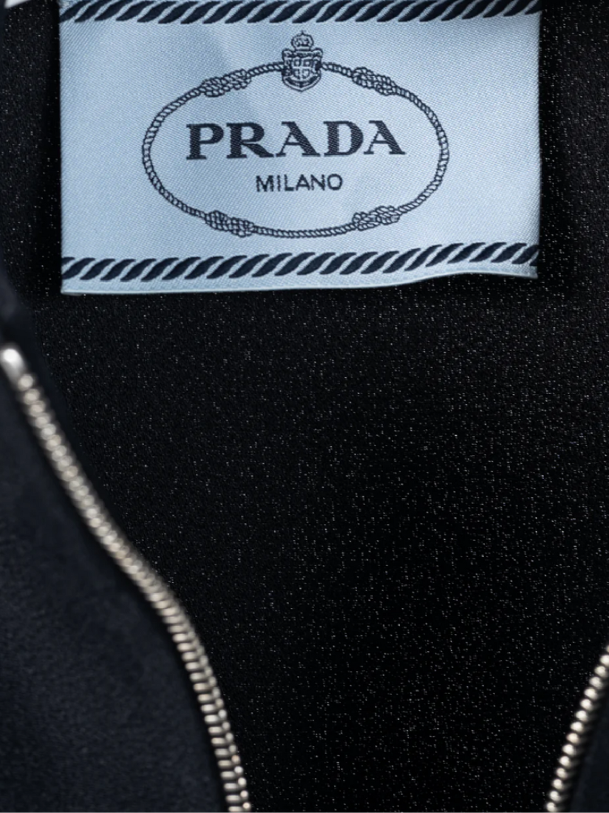 Prada 2021 Black Re-Nylon Patchwork Zip Mini Dress