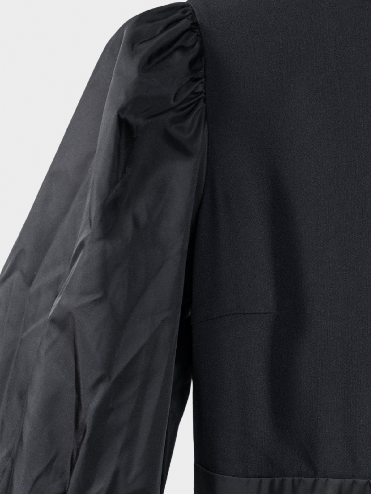 Prada 2021 Black Re-Nylon Patchwork Zip Mini Dress