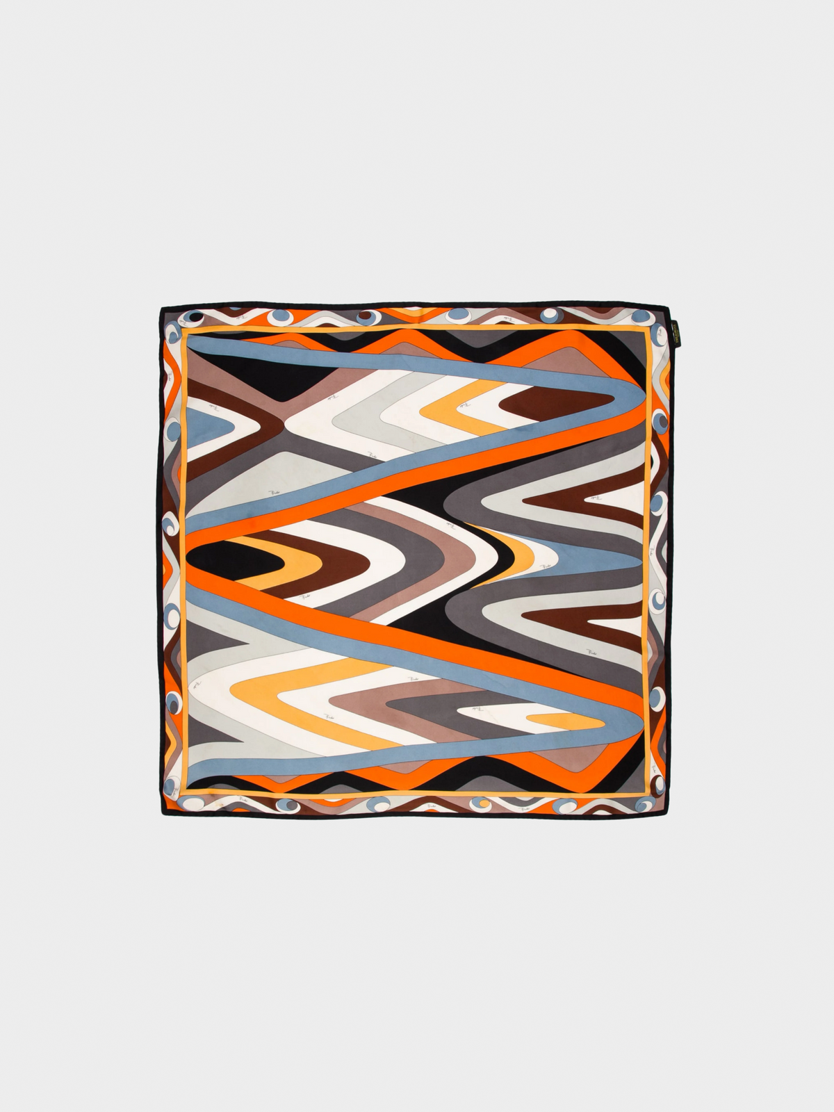 Emilio Pucci 2000s Multicoloured Silk Printed Scarf