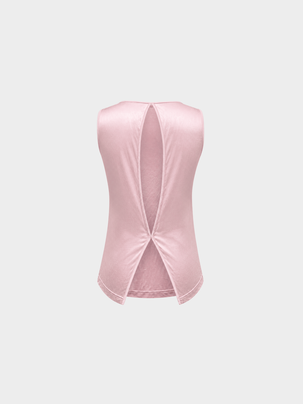 Versace 2000s Pink Open Back Jersey Top