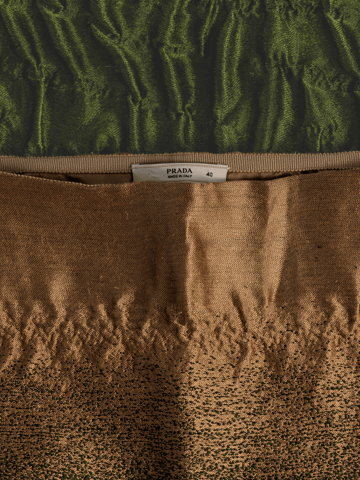 Prada FW 2007 Runway Ombré Textured Skirt