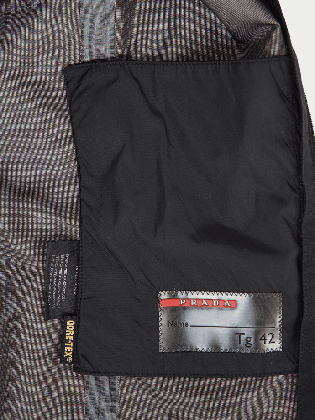 Prada SS 1999 Black Nylon Goretex Vest