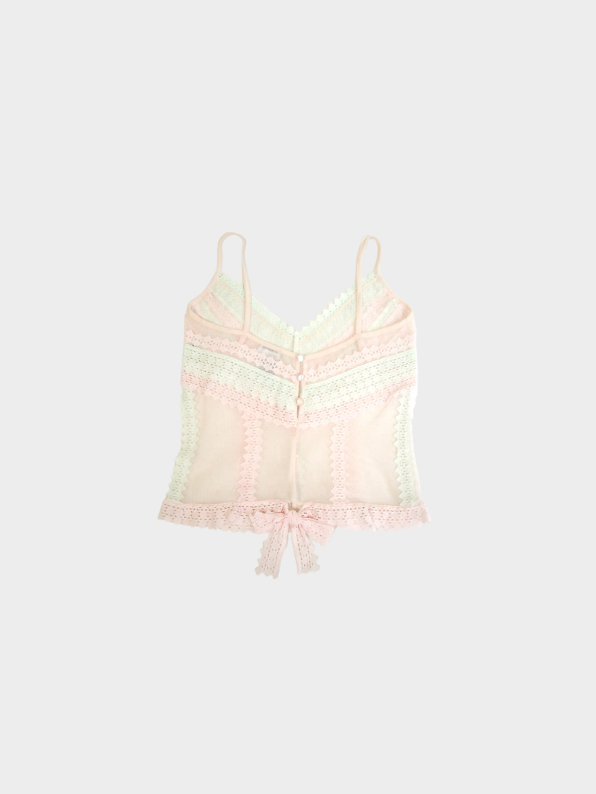 Chanel SS 2004 Pastel CC Logo Embroidered Camisole