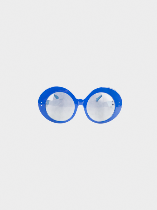 Paco Rabanne 2021 Blue Oversized Frame Sunglasses