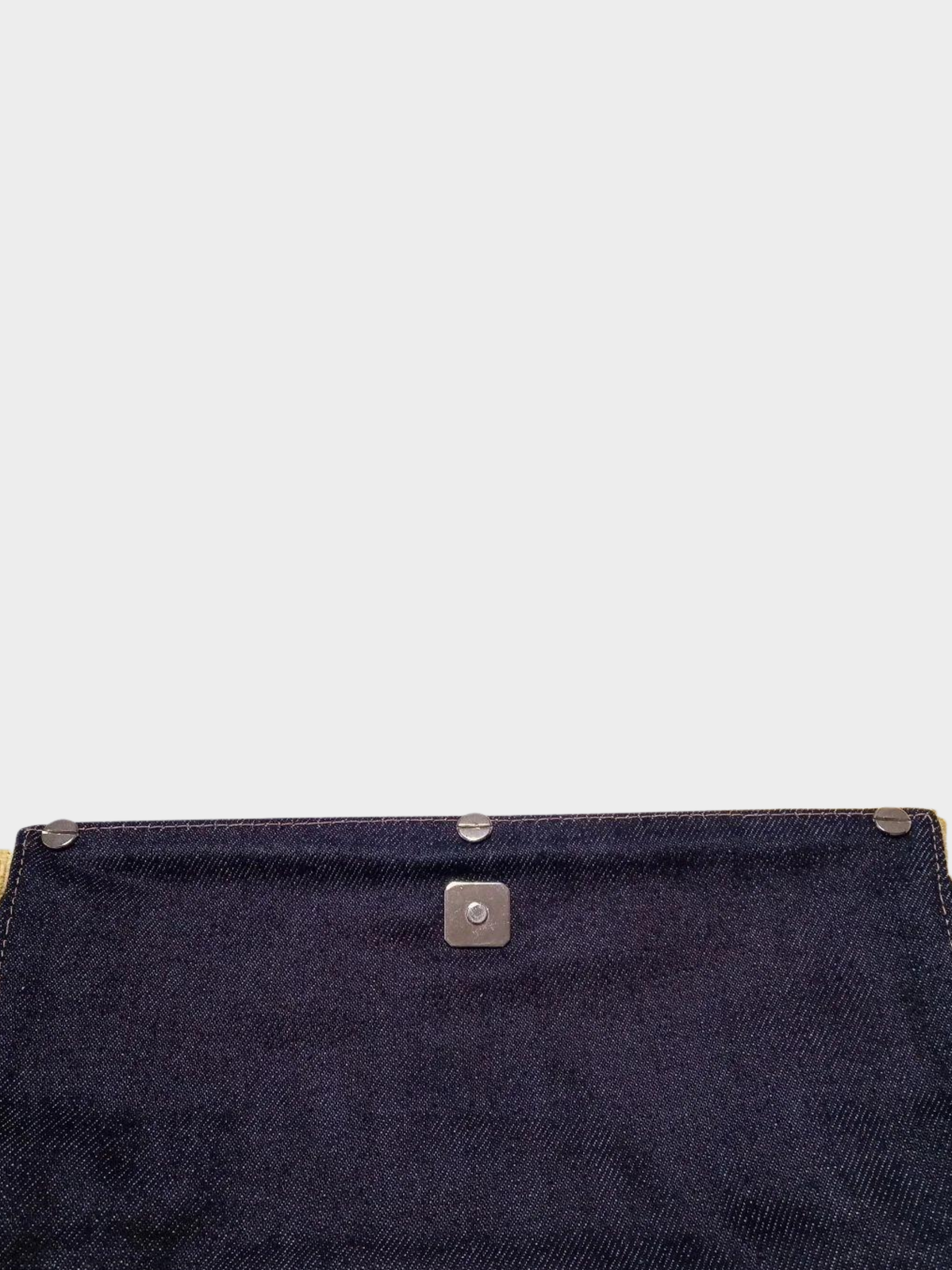Fendi 2000s Denim Shoulder Pochette Bag